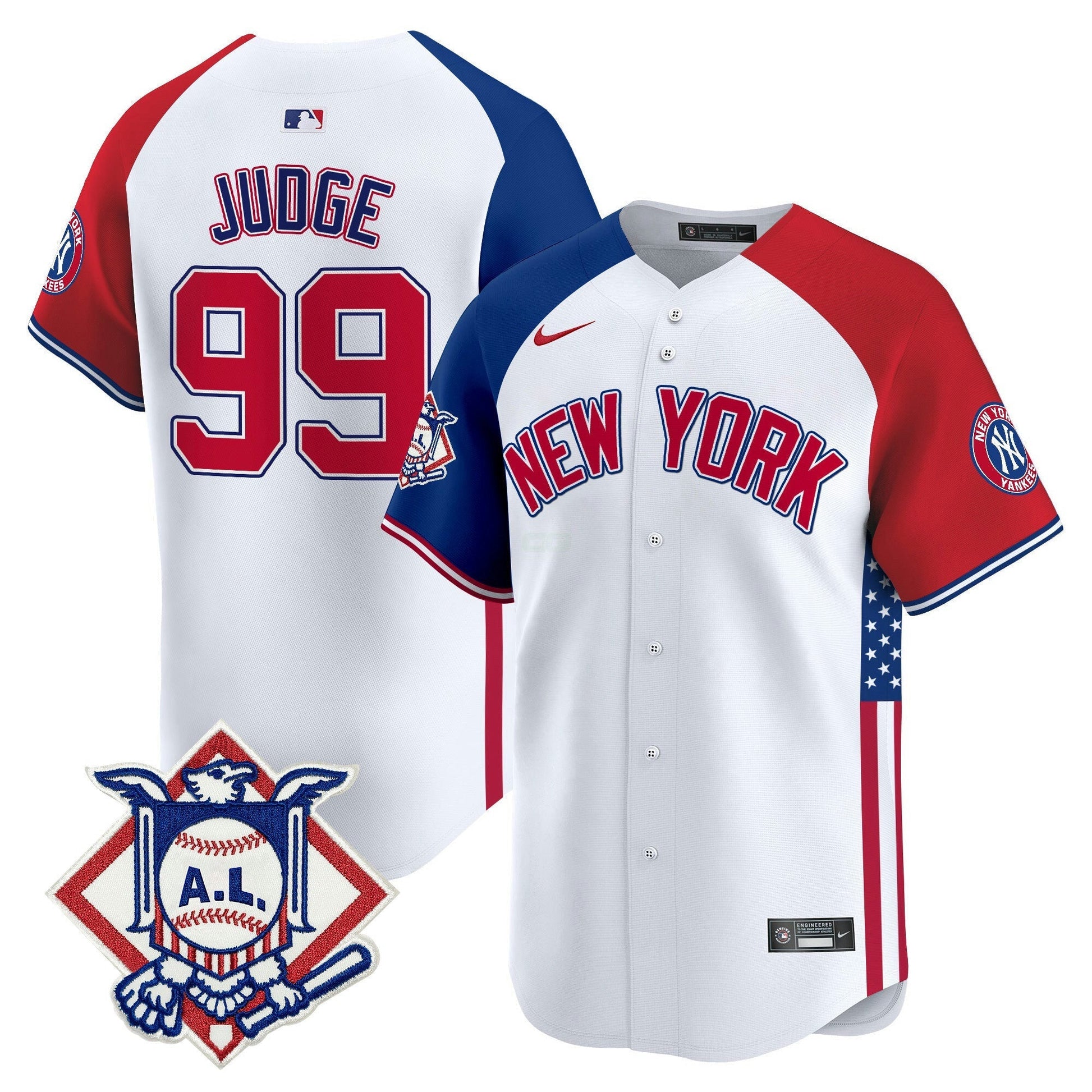 Camisa MLB Men’s New York 2024 Fourth of July Vapor Premier Limited Jersey V8