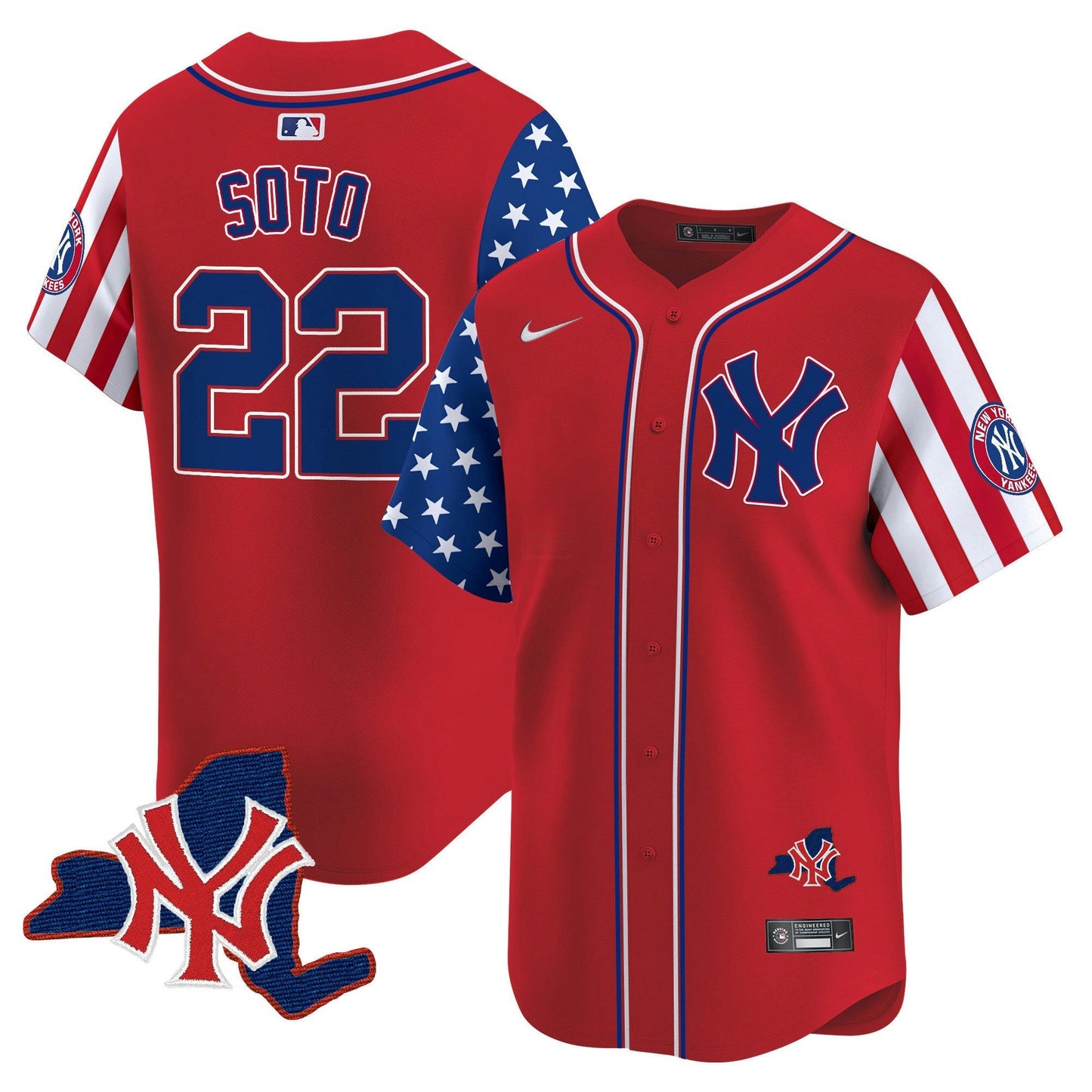 Camisa MLB Men’s New York 2024 Independence Day Vapor Premier Limited Jersey V2