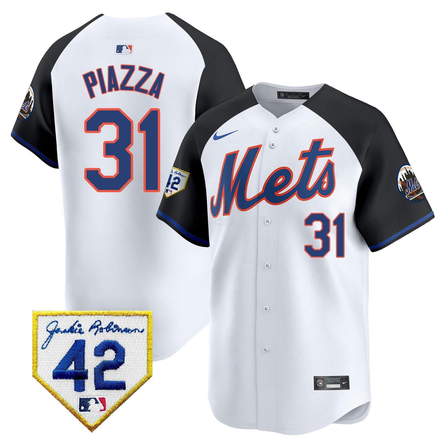 Camisa MLB New York Mets Men’s New York 2024 Jackie Robinson Patch Vapor Premier Limited Jersey