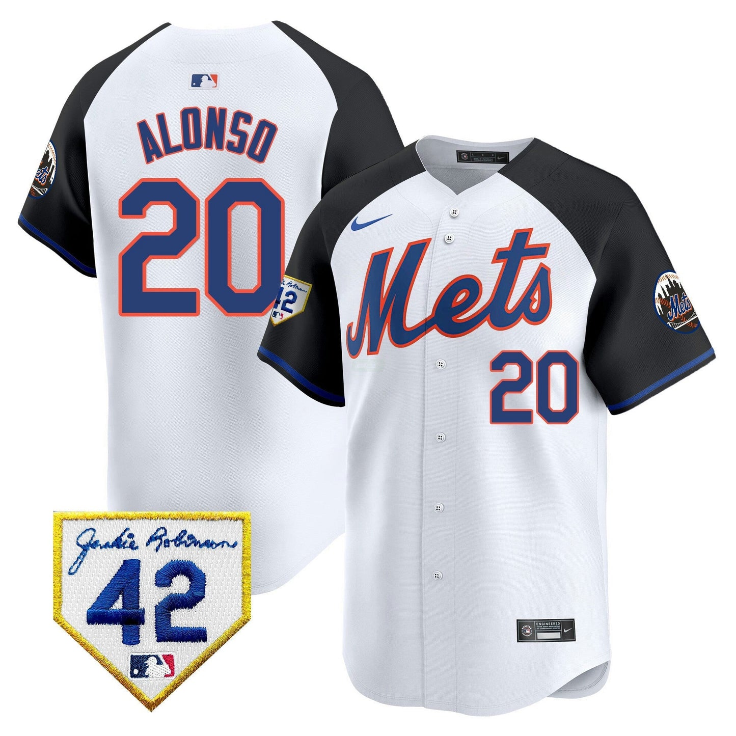 Camisa MLB New York Mets Men’s New York 2024 Jackie Robinson Patch Vapor Premier Limited Jersey