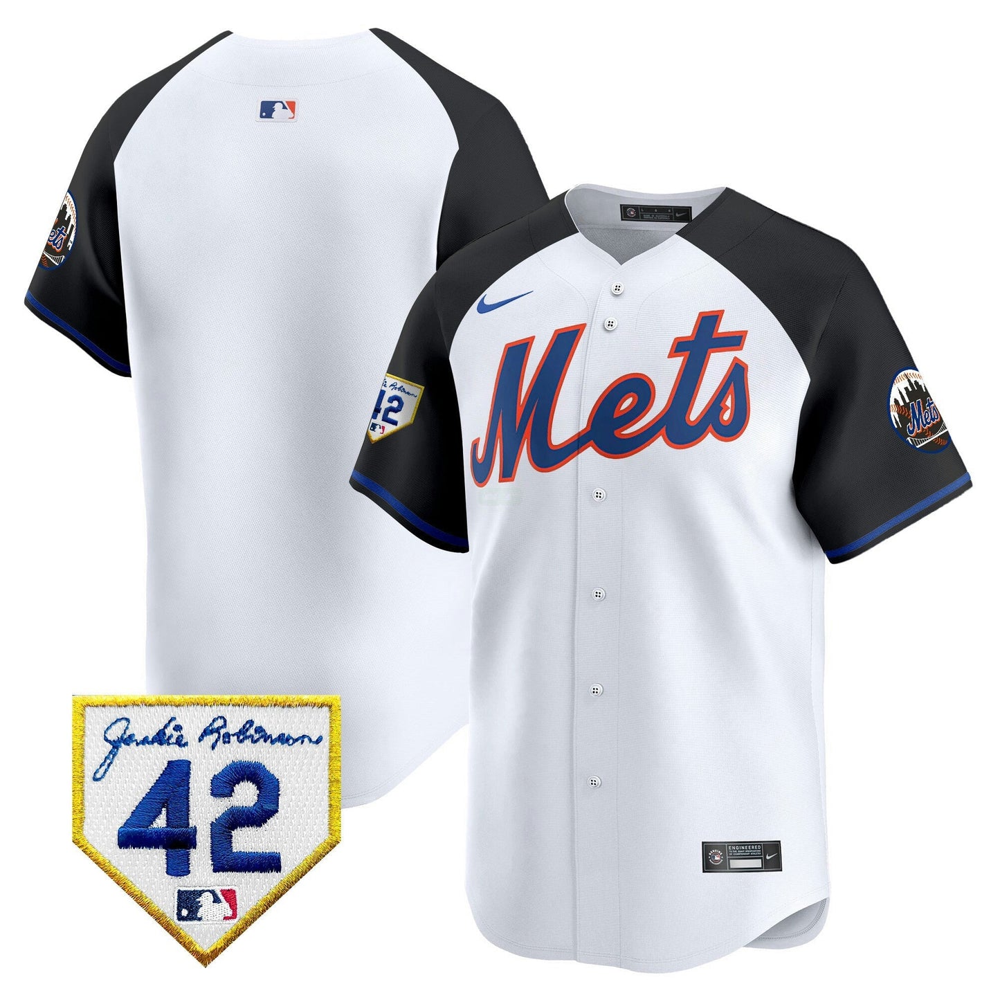 Camisa MLB New York Mets Men’s New York 2024 Jackie Robinson Patch Vapor Premier Limited Jersey