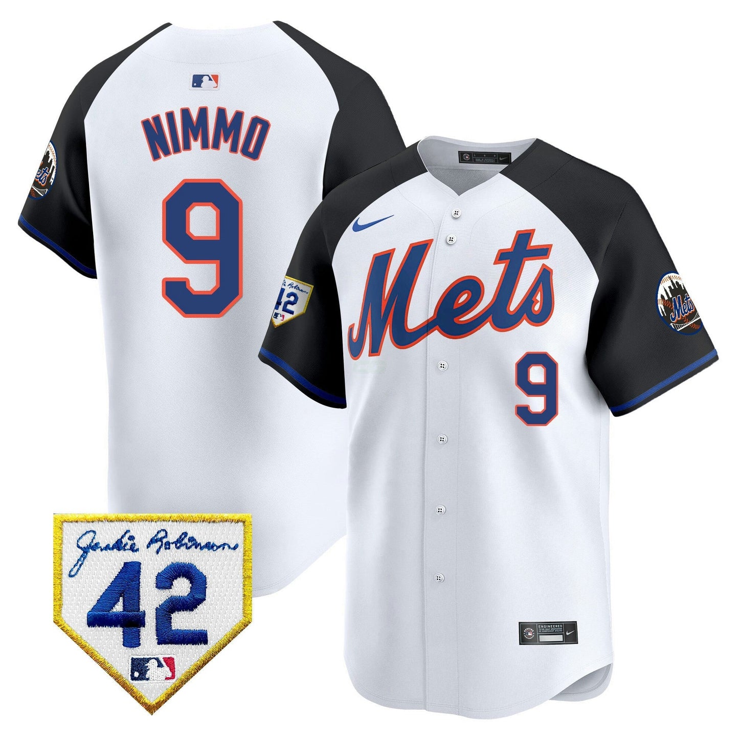 Camisa MLB New York Mets Men’s New York 2024 Jackie Robinson Patch Vapor Premier Limited Jersey
