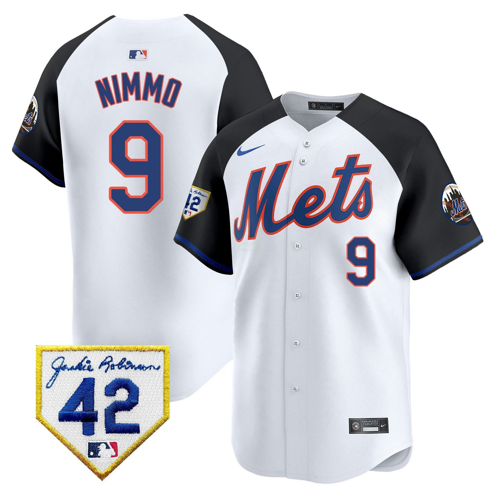 Camisa MLB New York Mets Men’s New York 2024 Jackie Robinson Patch Vapor Premier Limited Jersey