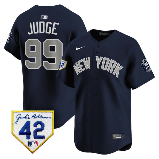 Camisa MLB New York Yankees Men’s New York 2024 Jackie Robinson Patch Vapor Premier Limited Jersey