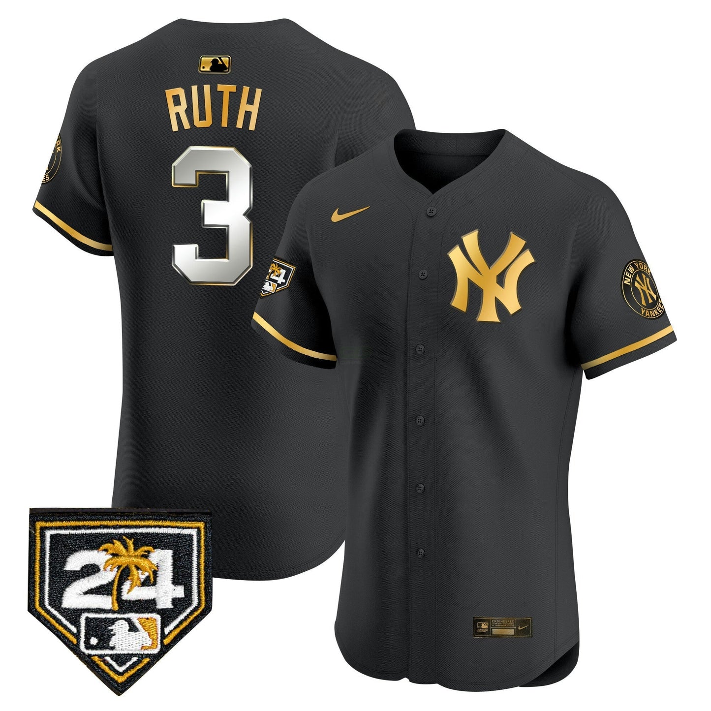 Camisa MLB Men’s New York 2024 Spring Training Patch Vapor Premier Elite Jersey V2