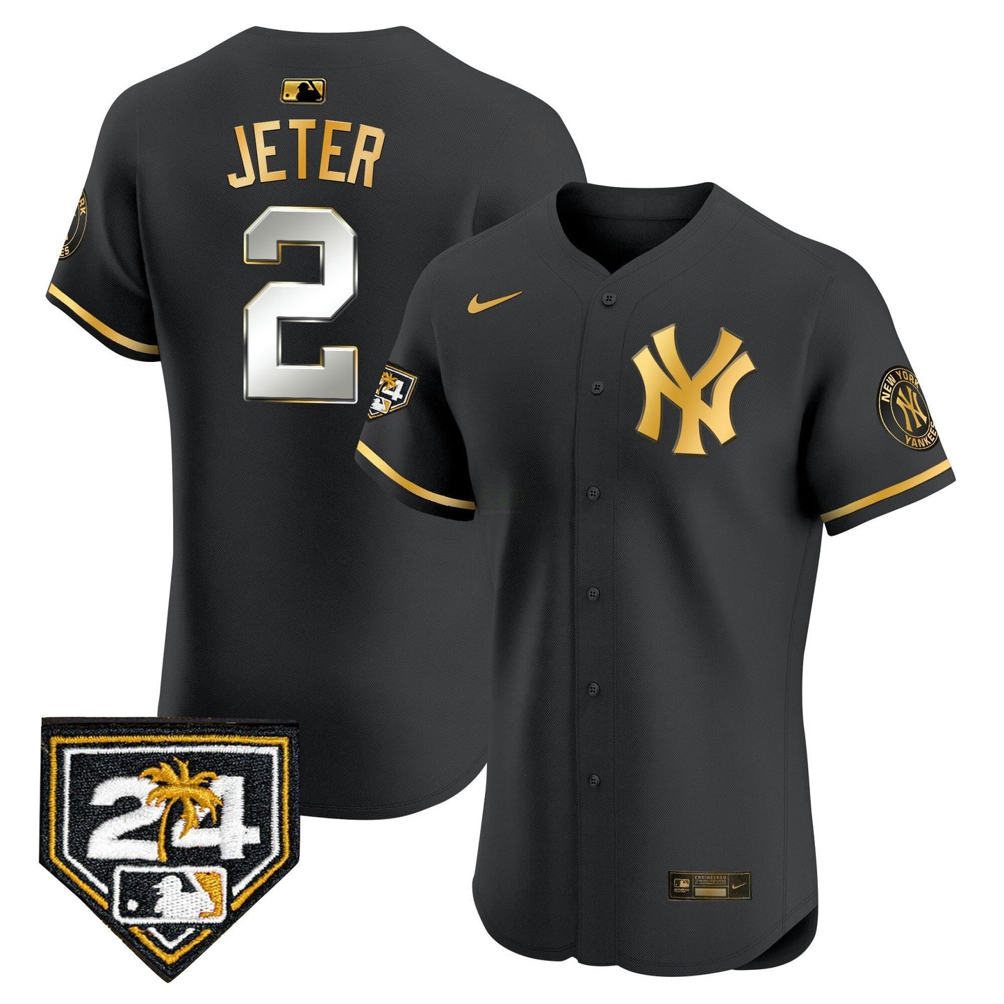 Camisa MLB Men’s New York 2024 Spring Training Patch Vapor Premier Elite Jersey V2