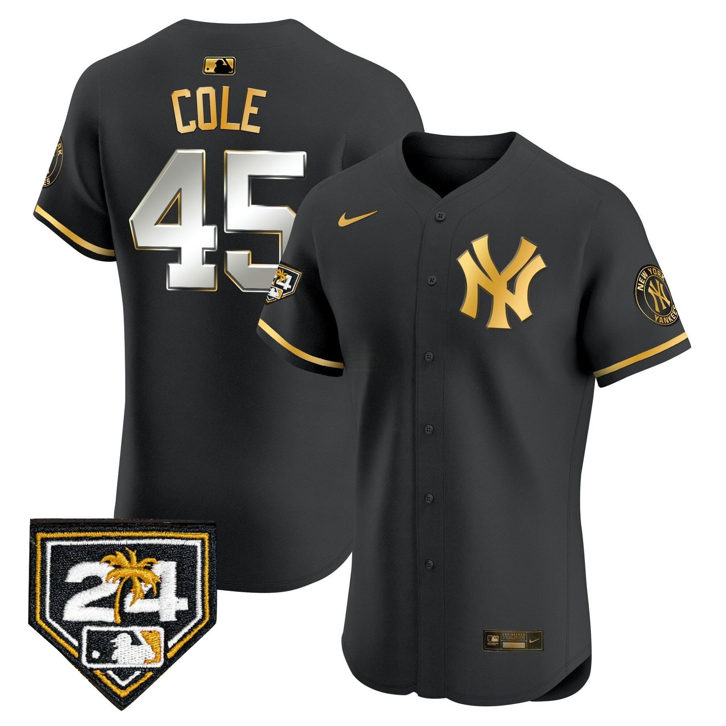 Camisa MLB Men’s New York 2024 Spring Training Patch Vapor Premier Elite Jersey V2