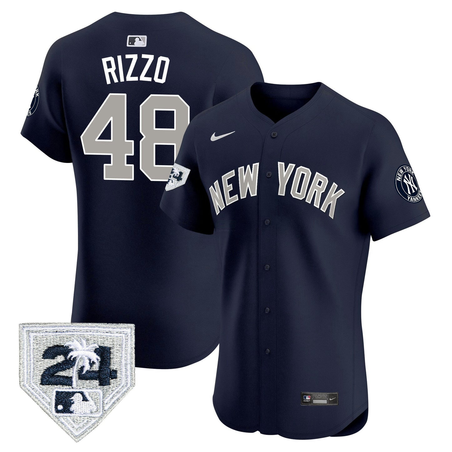Camisa MLB Men’s New York 2024 Spring Training Patch Vapor Premier Elite Jersey V2