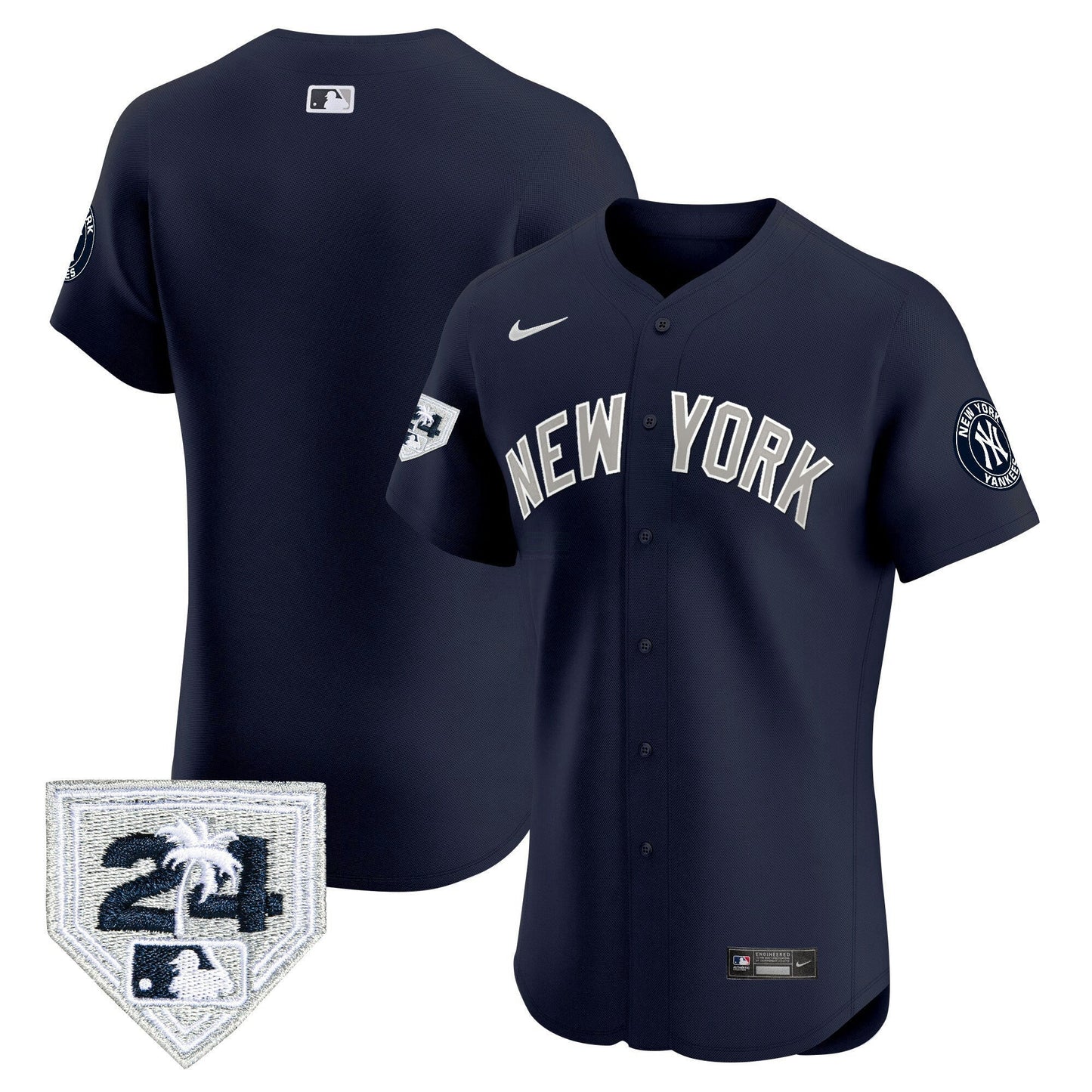 Camisa MLB Men’s New York 2024 Spring Training Patch Vapor Premier Elite Jersey V2