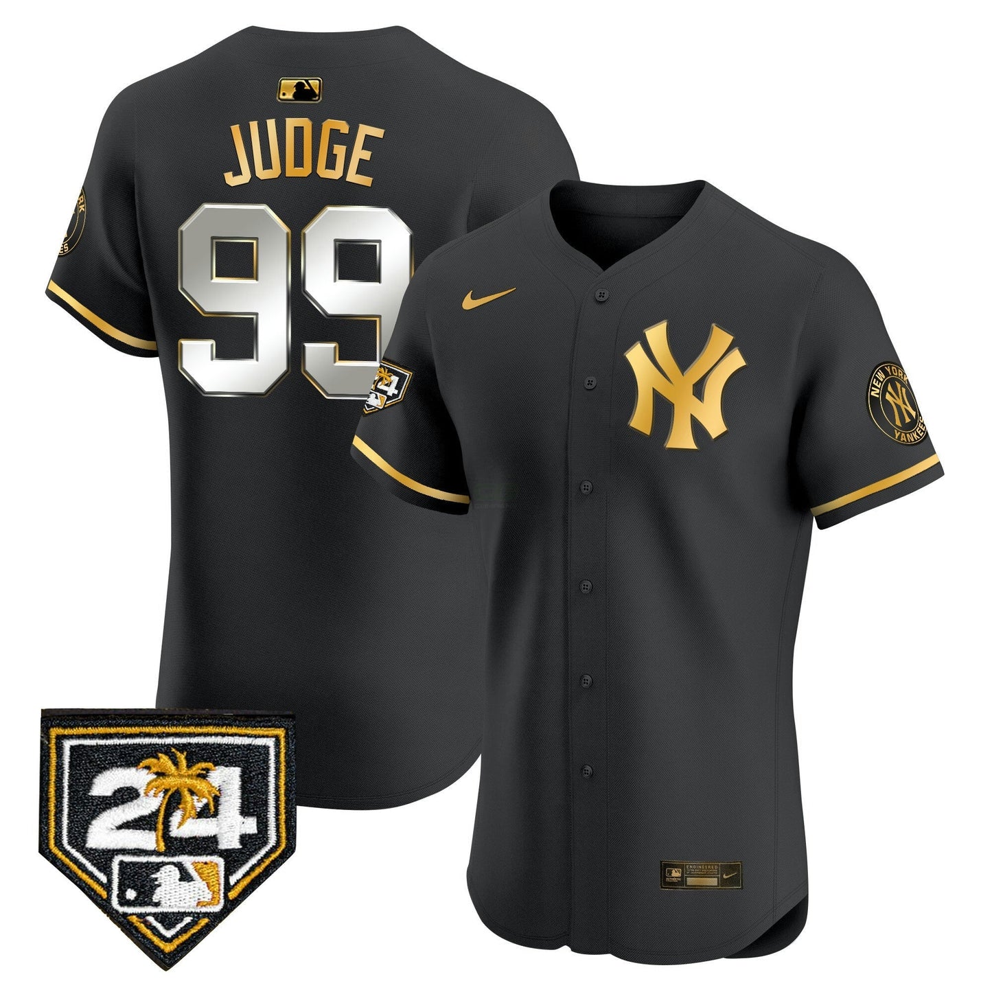 Camisa MLB Men’s New York 2024 Spring Training Patch Vapor Premier Elite Jersey V2