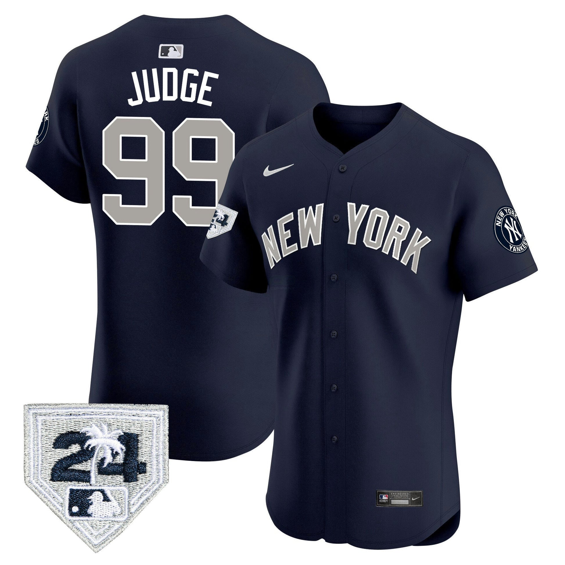 Camisa MLB Men’s New York 2024 Spring Training Patch Vapor Premier Elite Jersey V2