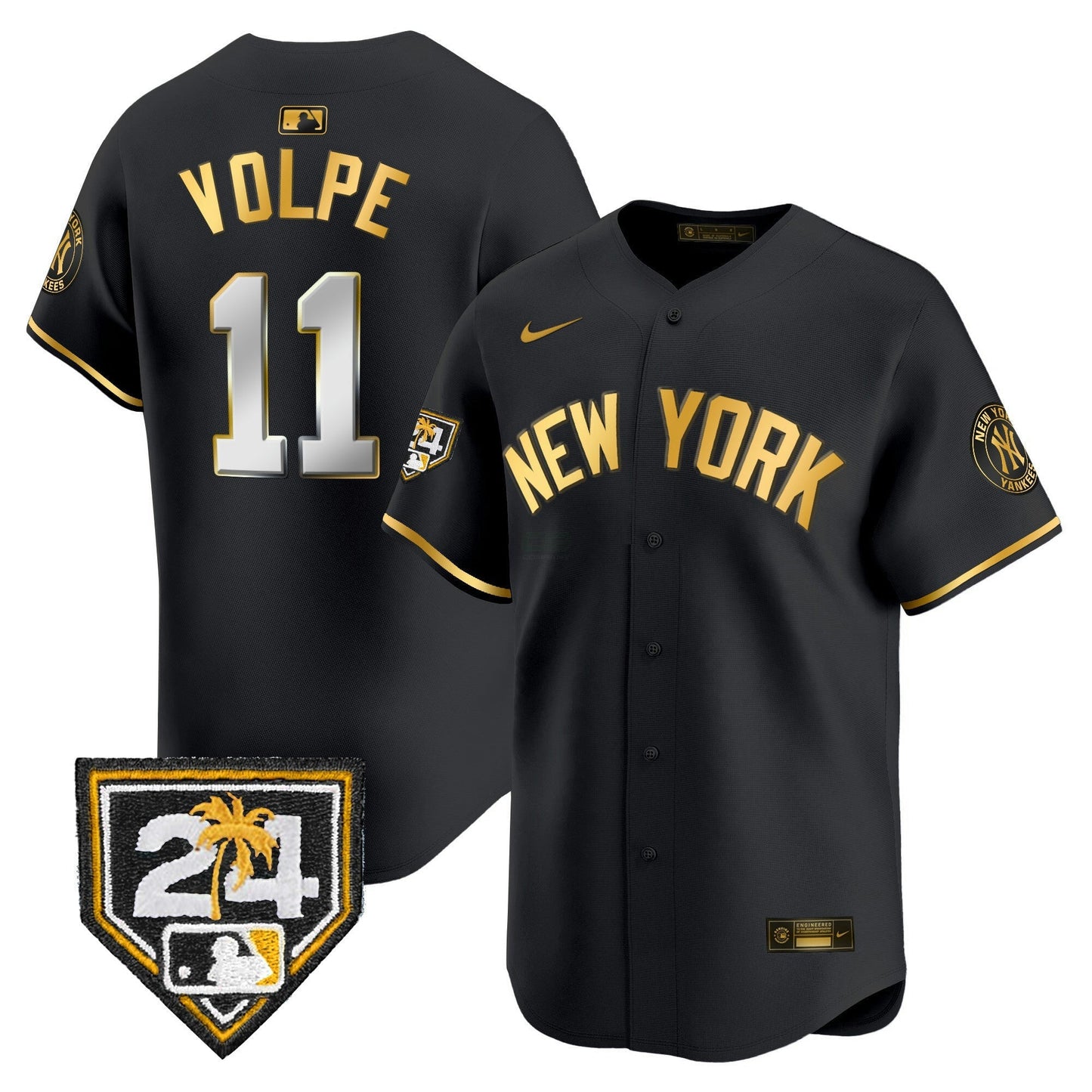 Camisa MLB Men’s New York 2024 Spring Training Patch Vapor Premier Limited Jersey V3
