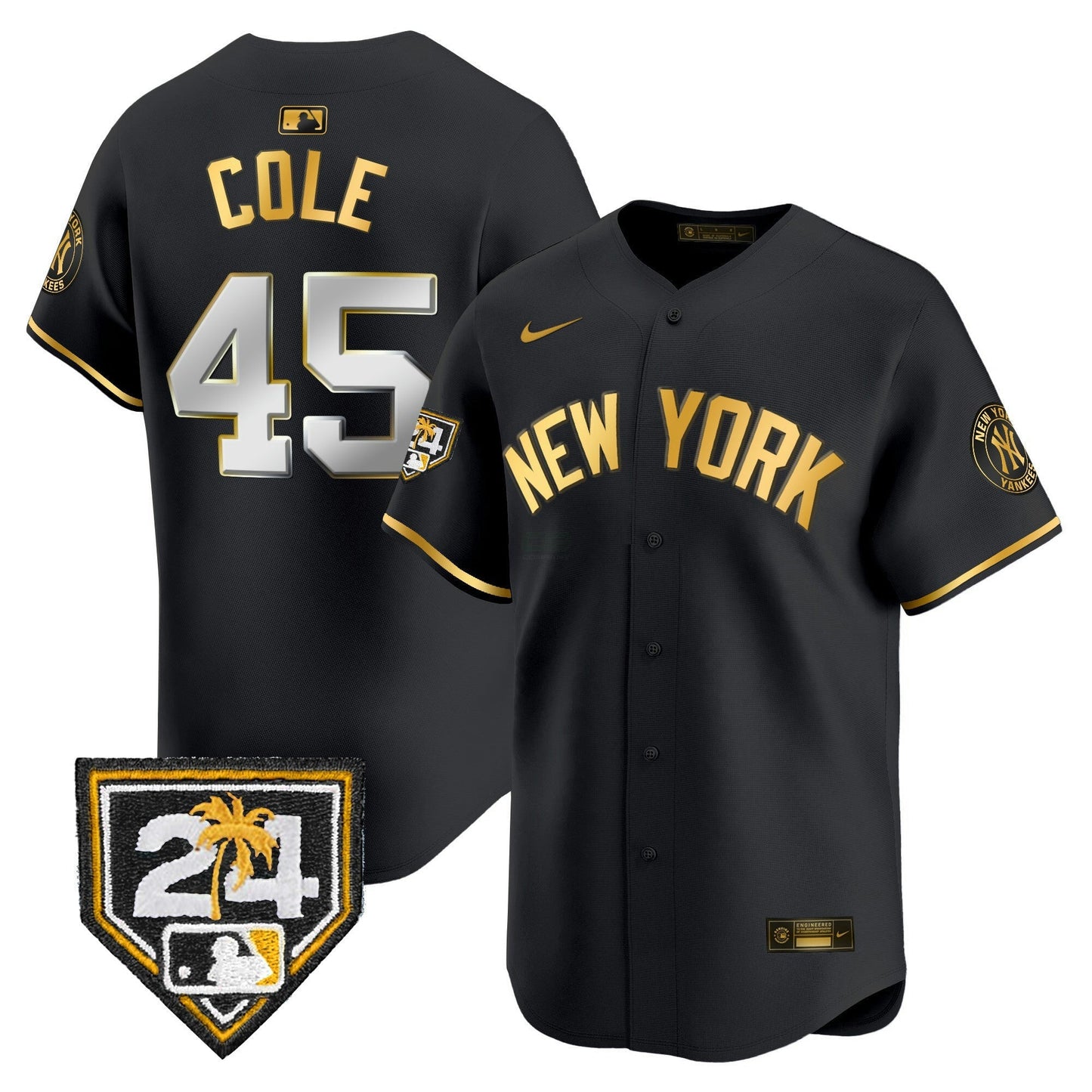 Camisa MLB Men’s New York 2024 Spring Training Patch Vapor Premier Limited Jersey V3