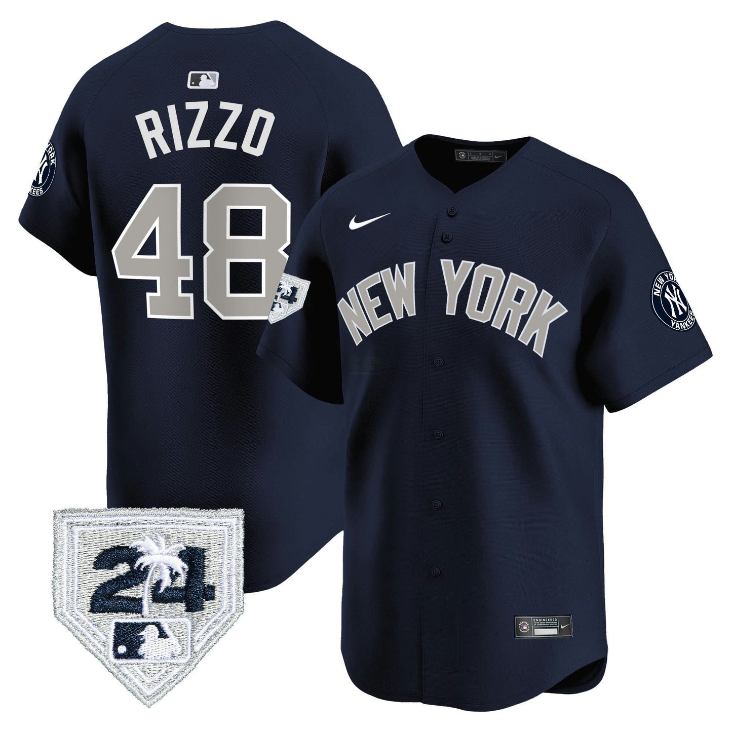 Camisa MLB Men’s New York 2024 Spring Training Patch Vapor Premier Limited Jersey V3