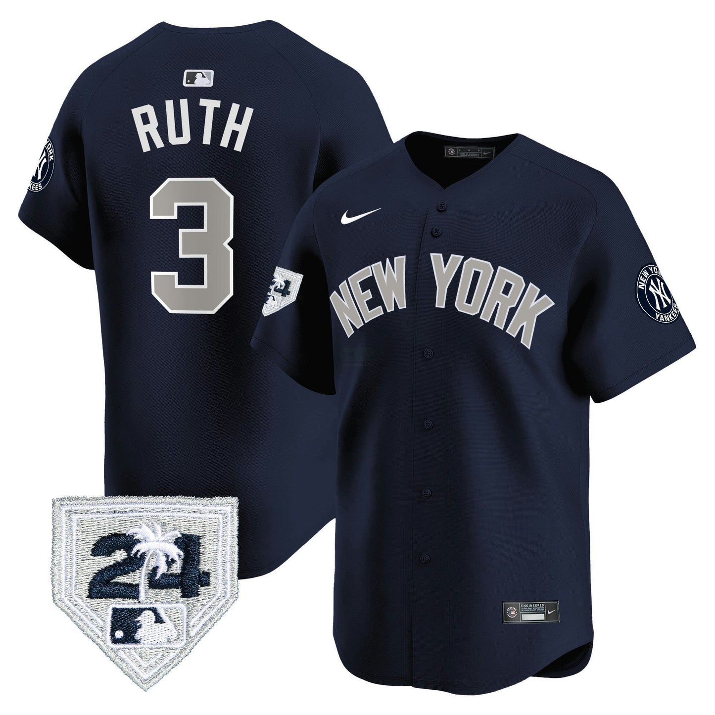 Camisa MLB Men’s New York 2024 Spring Training Patch Vapor Premier Limited Jersey V3
