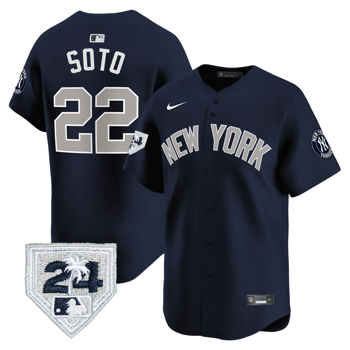 Camisa MLB Men’s New York 2024 Spring Training Patch Vapor Premier Limited Jersey V3