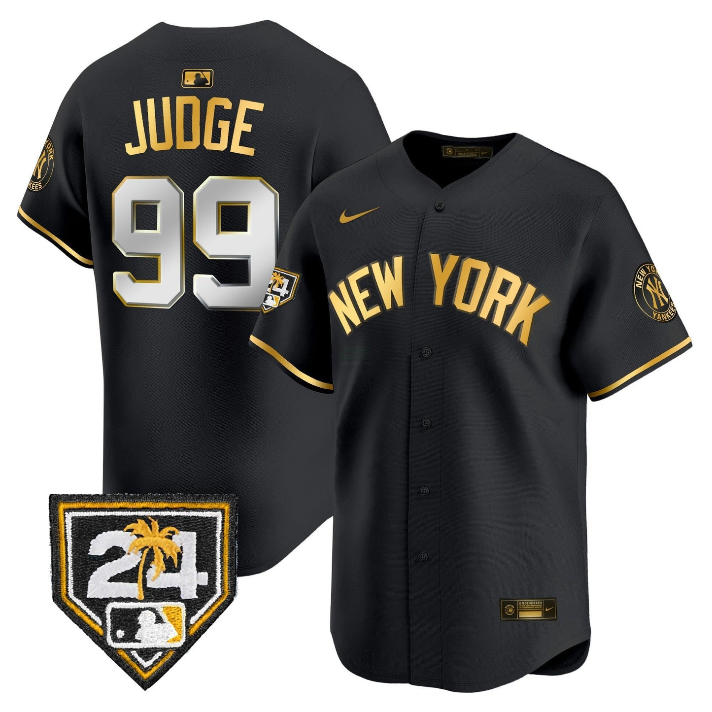 Camisa MLB Men’s New York 2024 Spring Training Patch Vapor Premier Limited Jersey V3