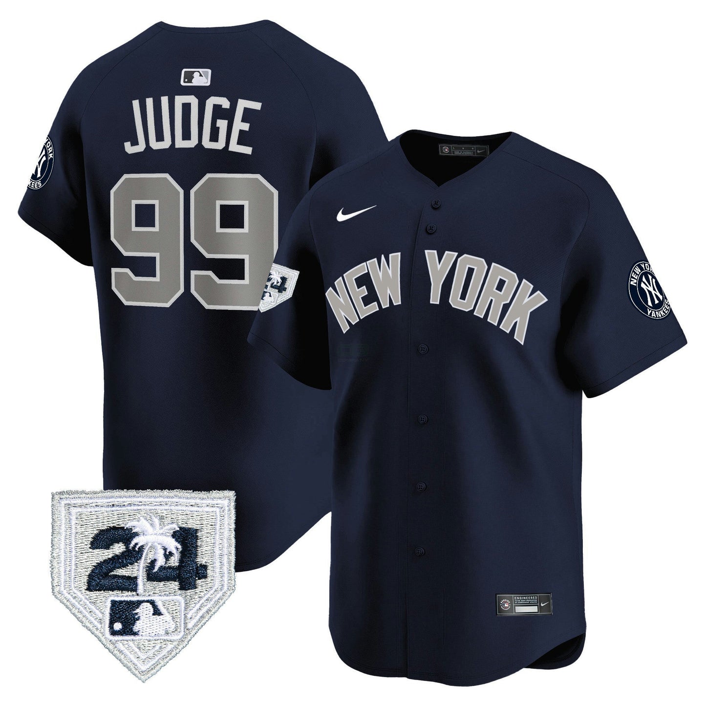 Camisa MLB Men’s New York 2024 Spring Training Patch Vapor Premier Limited Jersey V3