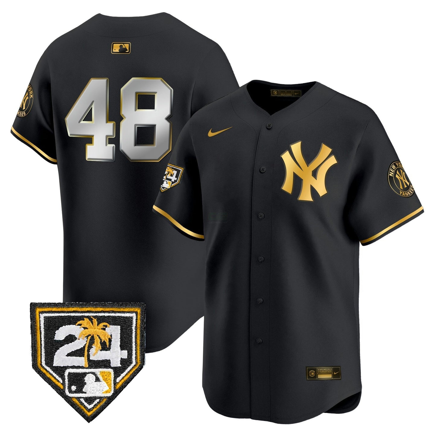 Camisa MLB Men’s New York 2024 Spring Training Patch Vapor Premier Limited Jersey V4