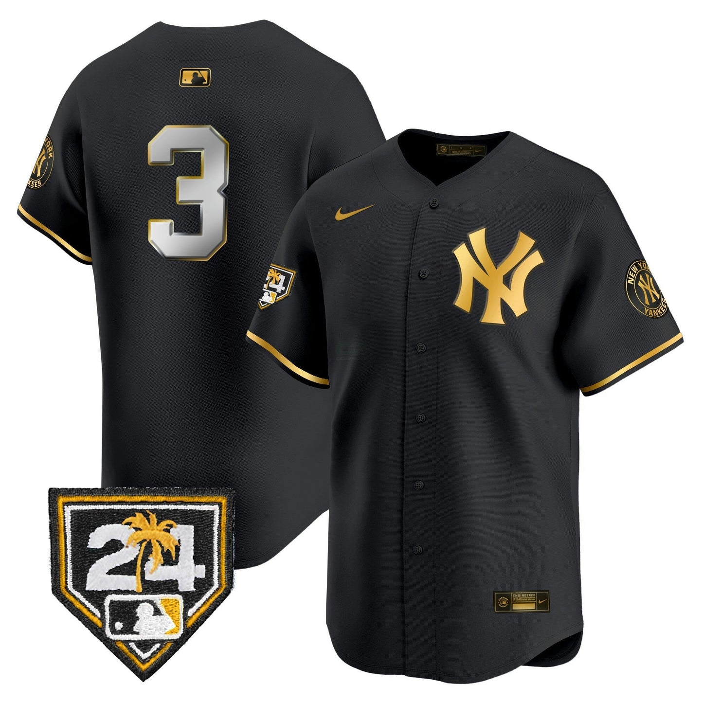Camisa MLB Men’s New York 2024 Spring Training Patch Vapor Premier Limited Jersey V4