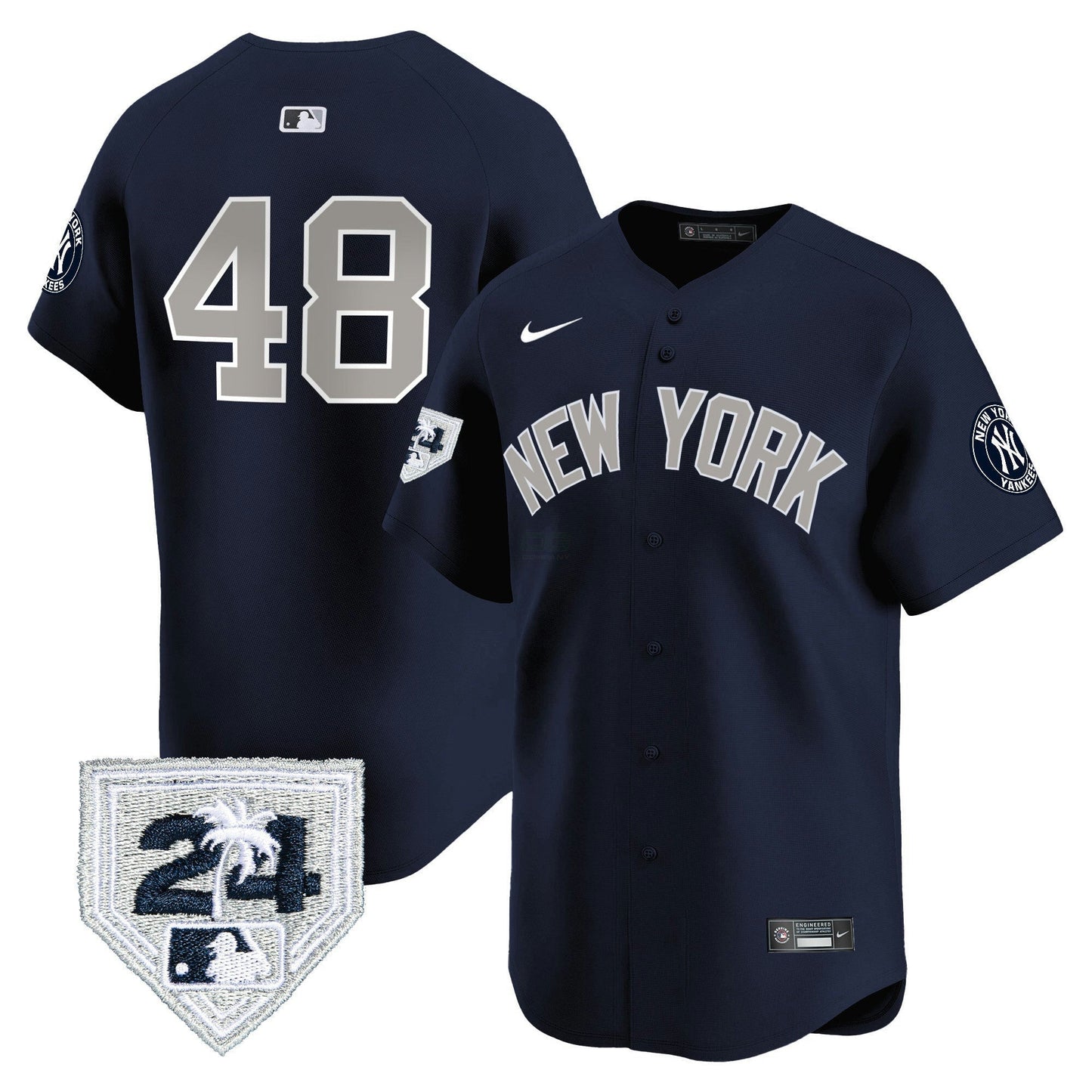 Camisa MLB Men’s New York 2024 Spring Training Patch Vapor Premier Limited Jersey V4