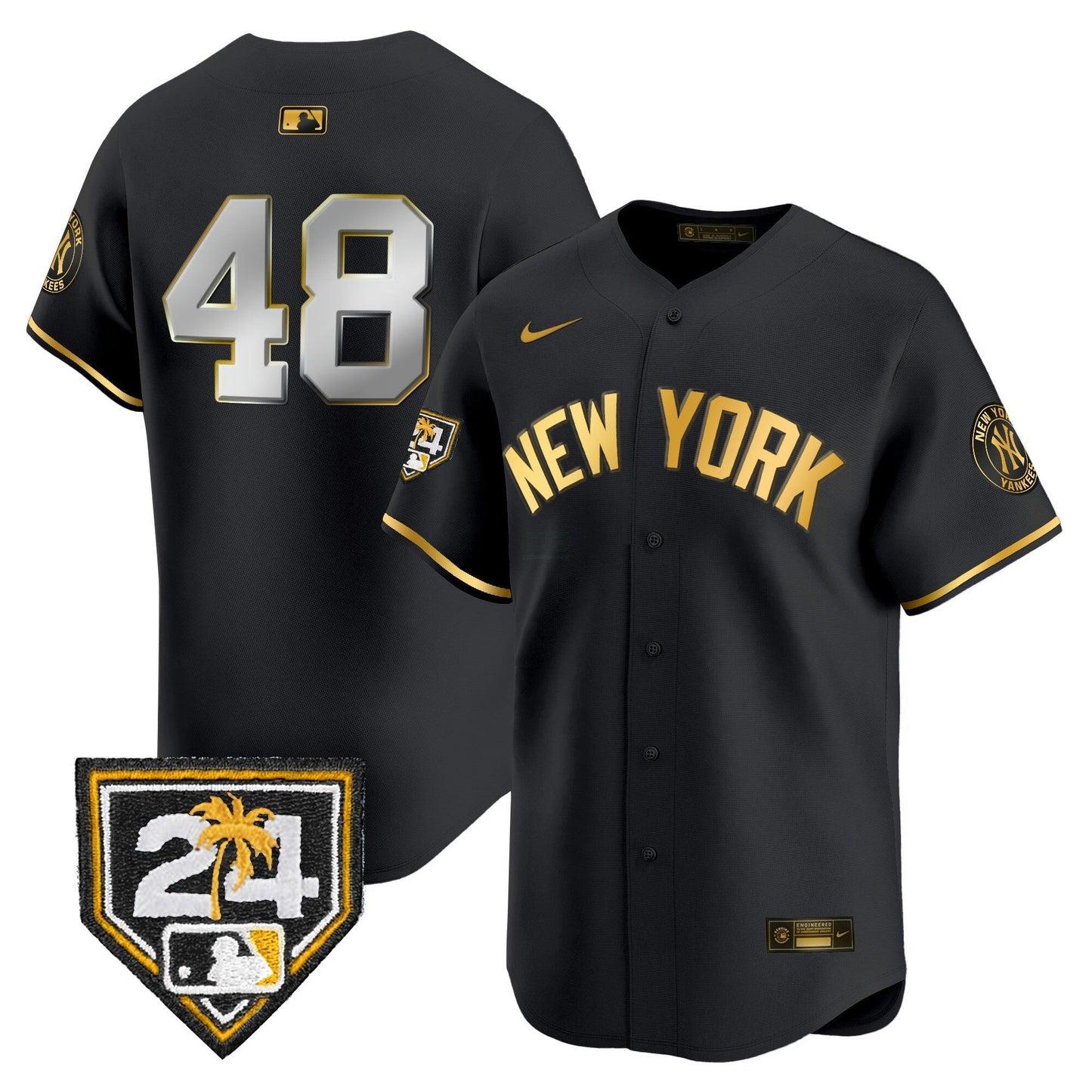 Camisa MLB Men’s New York 2024 Spring Training Patch Vapor Premier Limited Jersey V5
