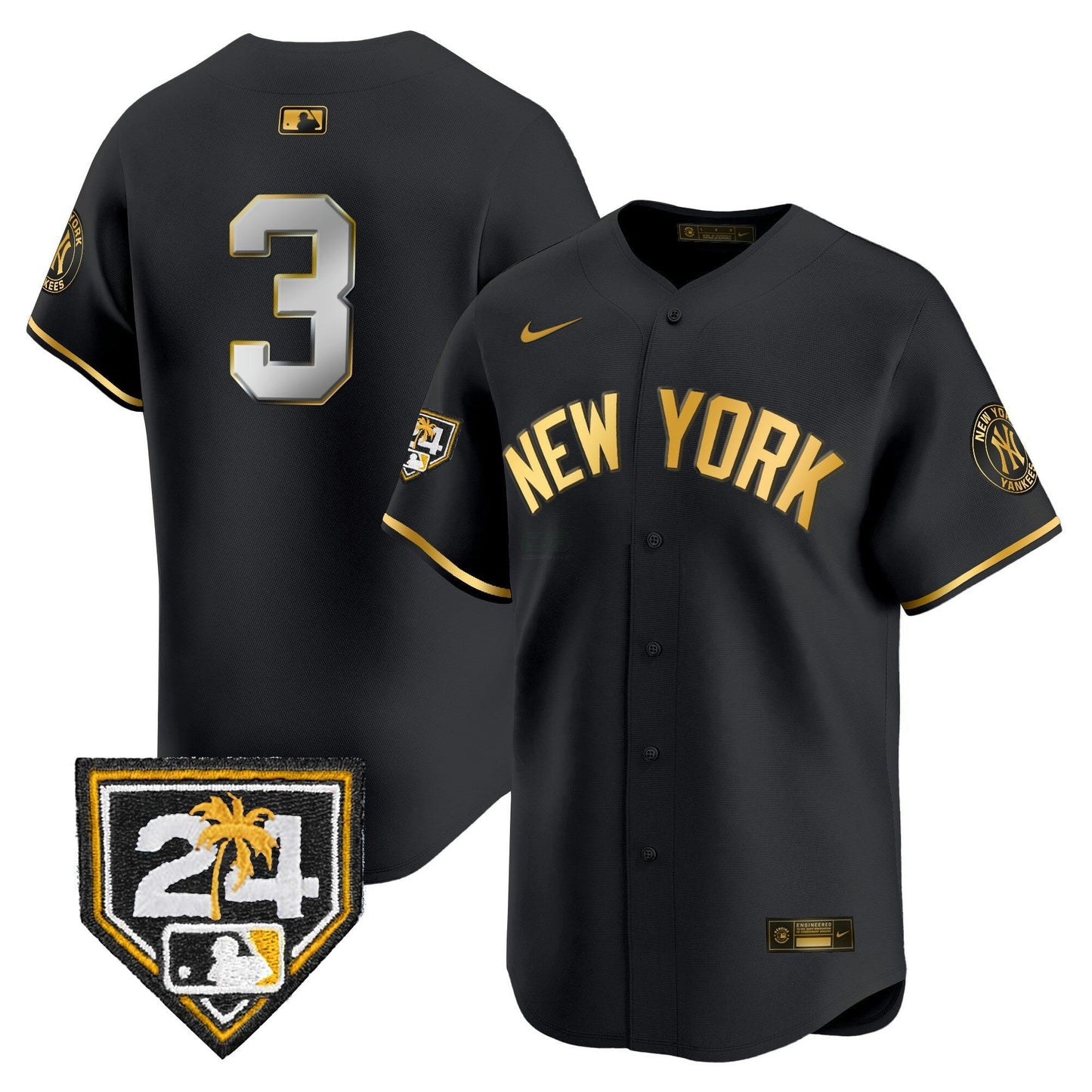 Camisa MLB Men’s New York 2024 Spring Training Patch Vapor Premier Limited Jersey V5