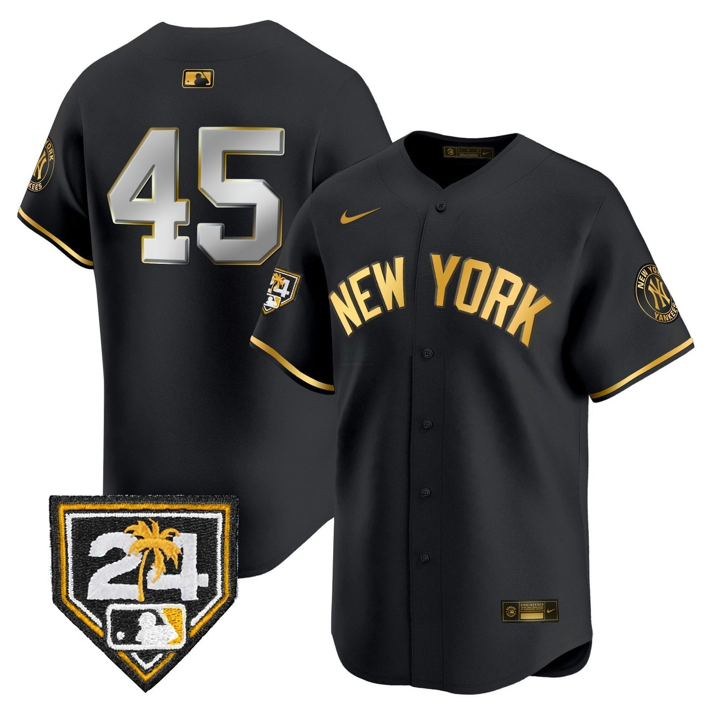 Camisa MLB Men’s New York 2024 Spring Training Patch Vapor Premier Limited Jersey V5