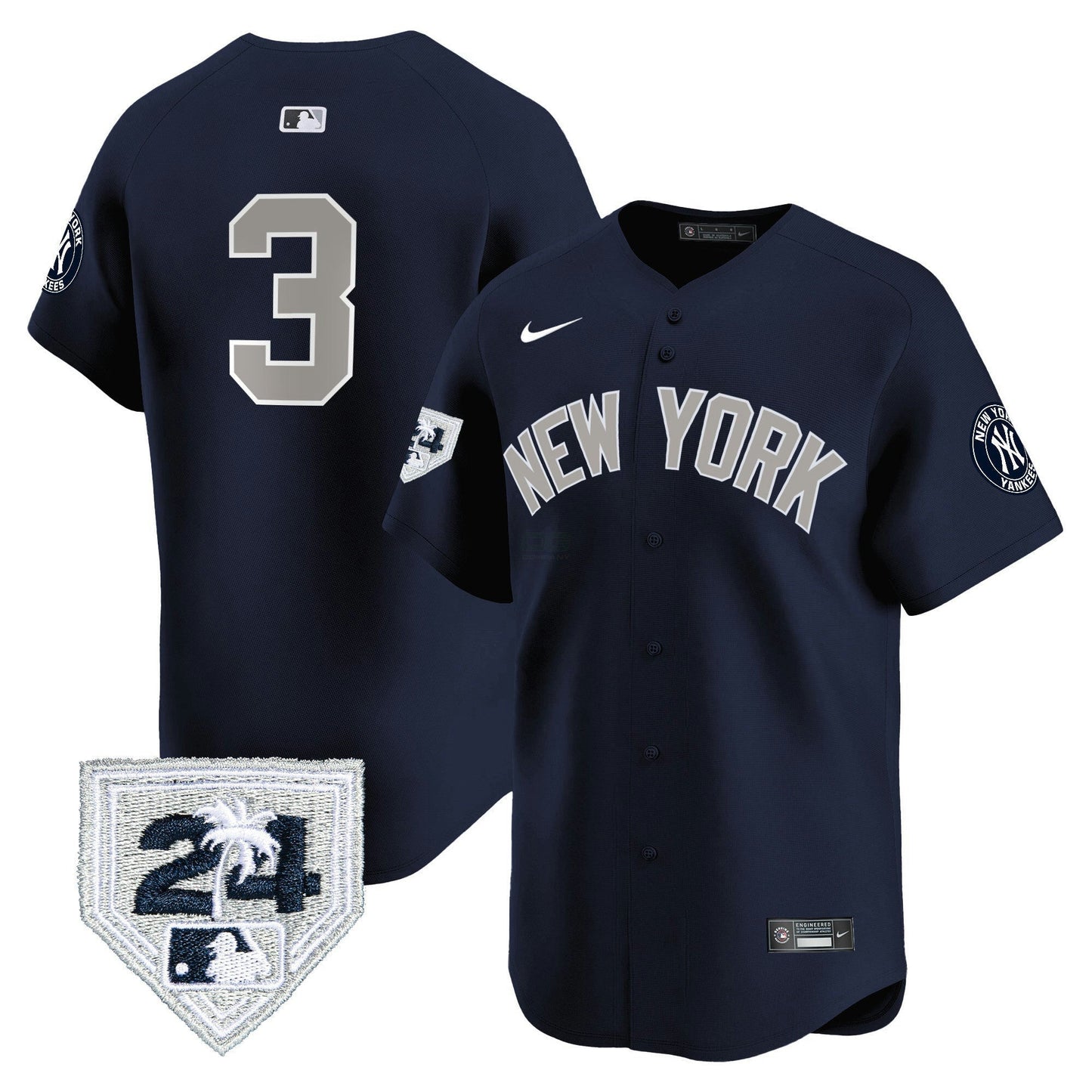 Camisa MLB Men’s New York 2024 Spring Training Patch Vapor Premier Limited Jersey V5