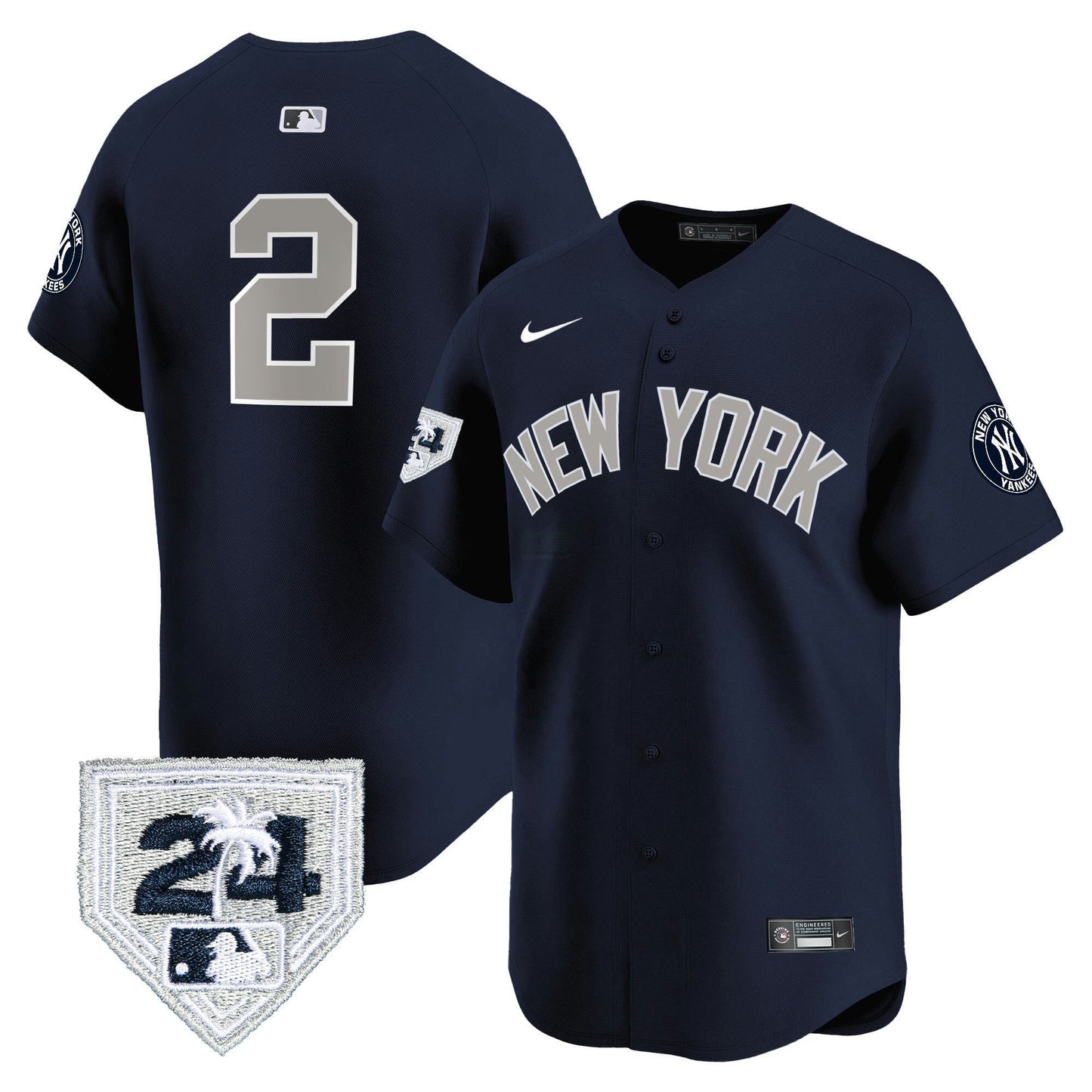 Camisa MLB Men’s New York 2024 Spring Training Patch Vapor Premier Limited Jersey V5