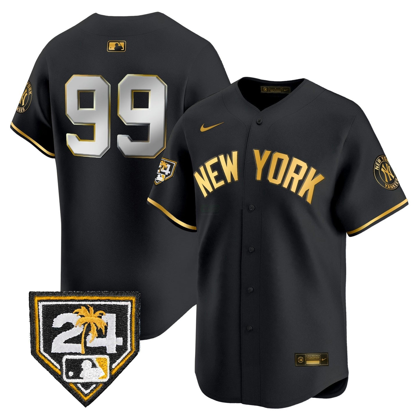 Camisa MLB Men’s New York 2024 Spring Training Patch Vapor Premier Limited Jersey V5