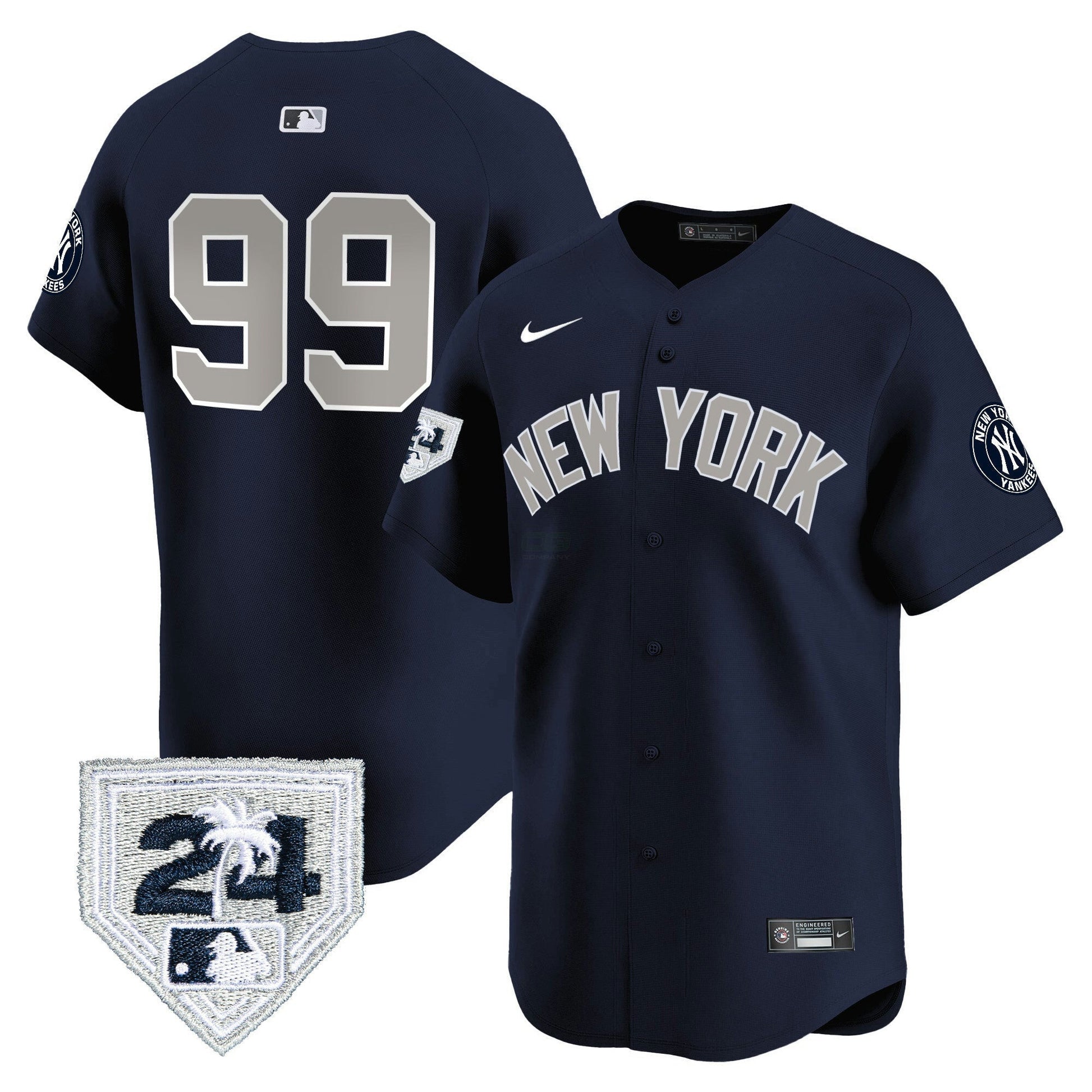 Camisa MLB Men’s New York 2024 Spring Training Patch Vapor Premier Limited Jersey V5