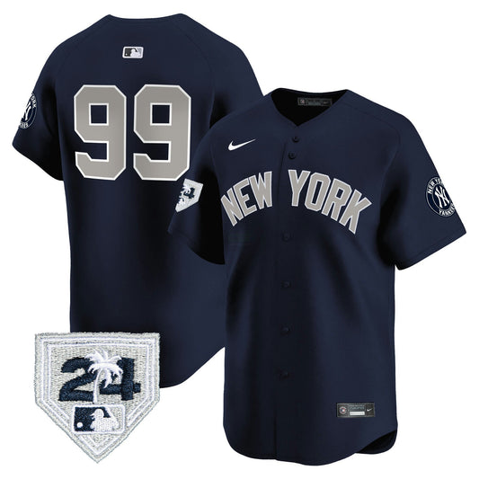 Camisa MLB Men’s New York 2024 Spring Training Patch Vapor Premier Limited Jersey V5