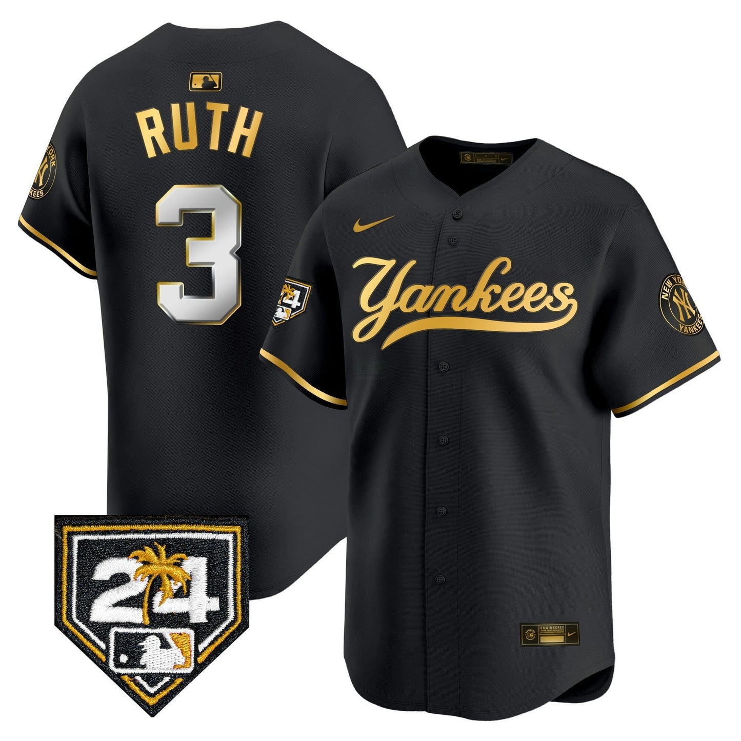 Camisa MLB Men’s New York 2024 Spring Training Patch Vapor Premier Limited Jersey V6