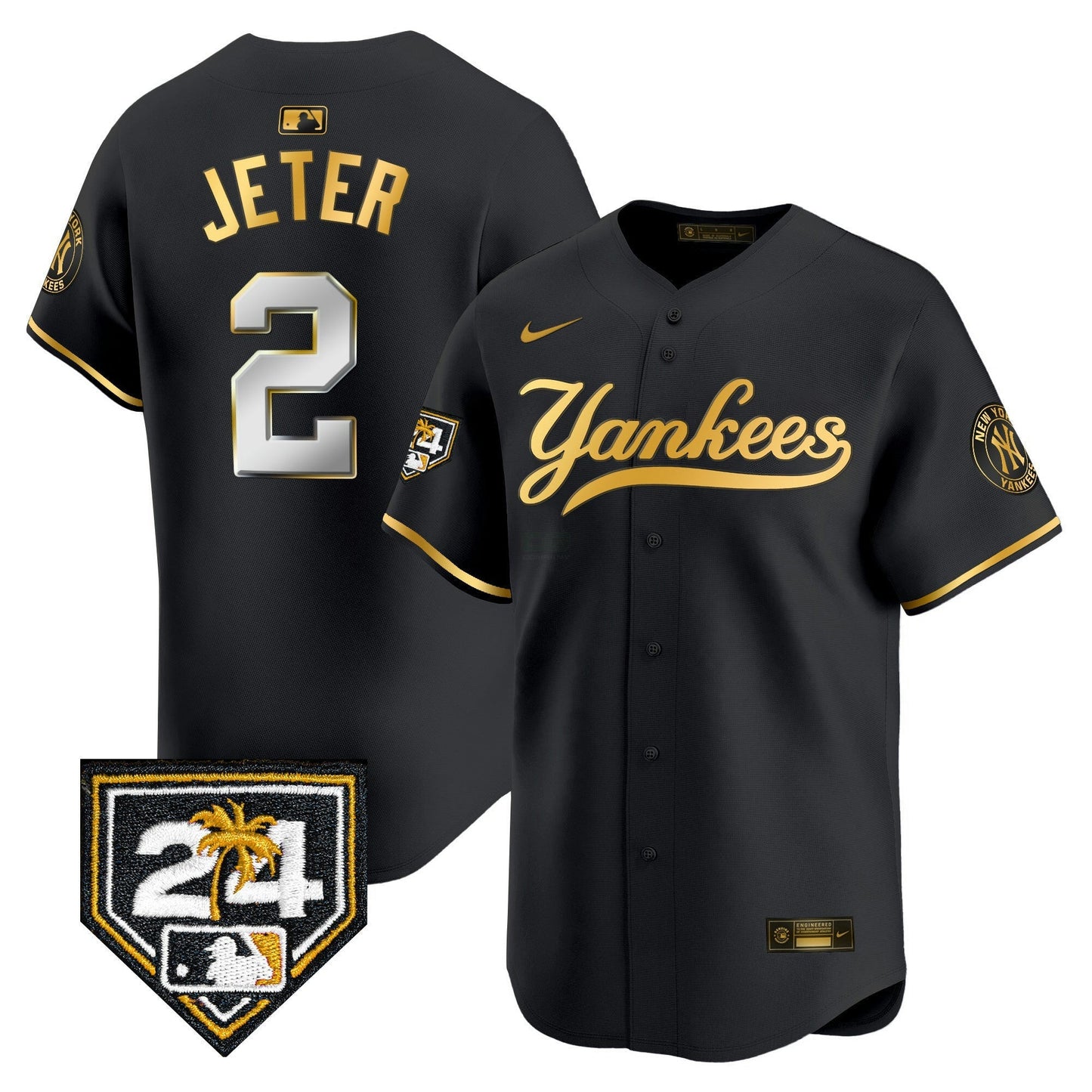 Camisa MLB Men’s New York 2024 Spring Training Patch Vapor Premier Limited Jersey V6