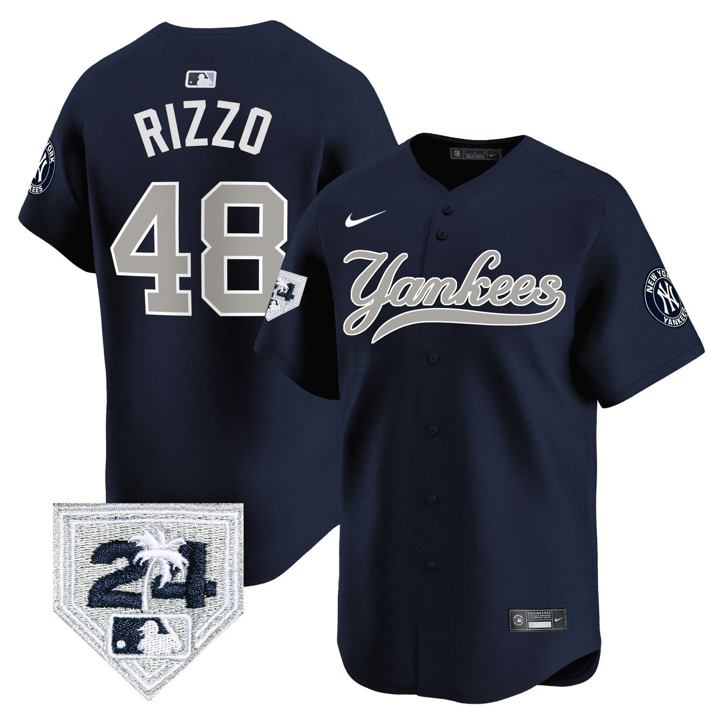 Camisa MLB Men’s New York 2024 Spring Training Patch Vapor Premier Limited Jersey V6