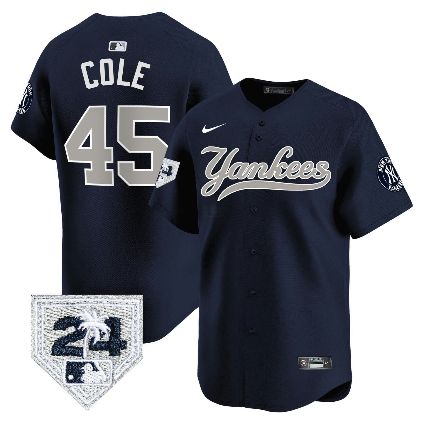 Camisa MLB Men’s New York 2024 Spring Training Patch Vapor Premier Limited Jersey V6