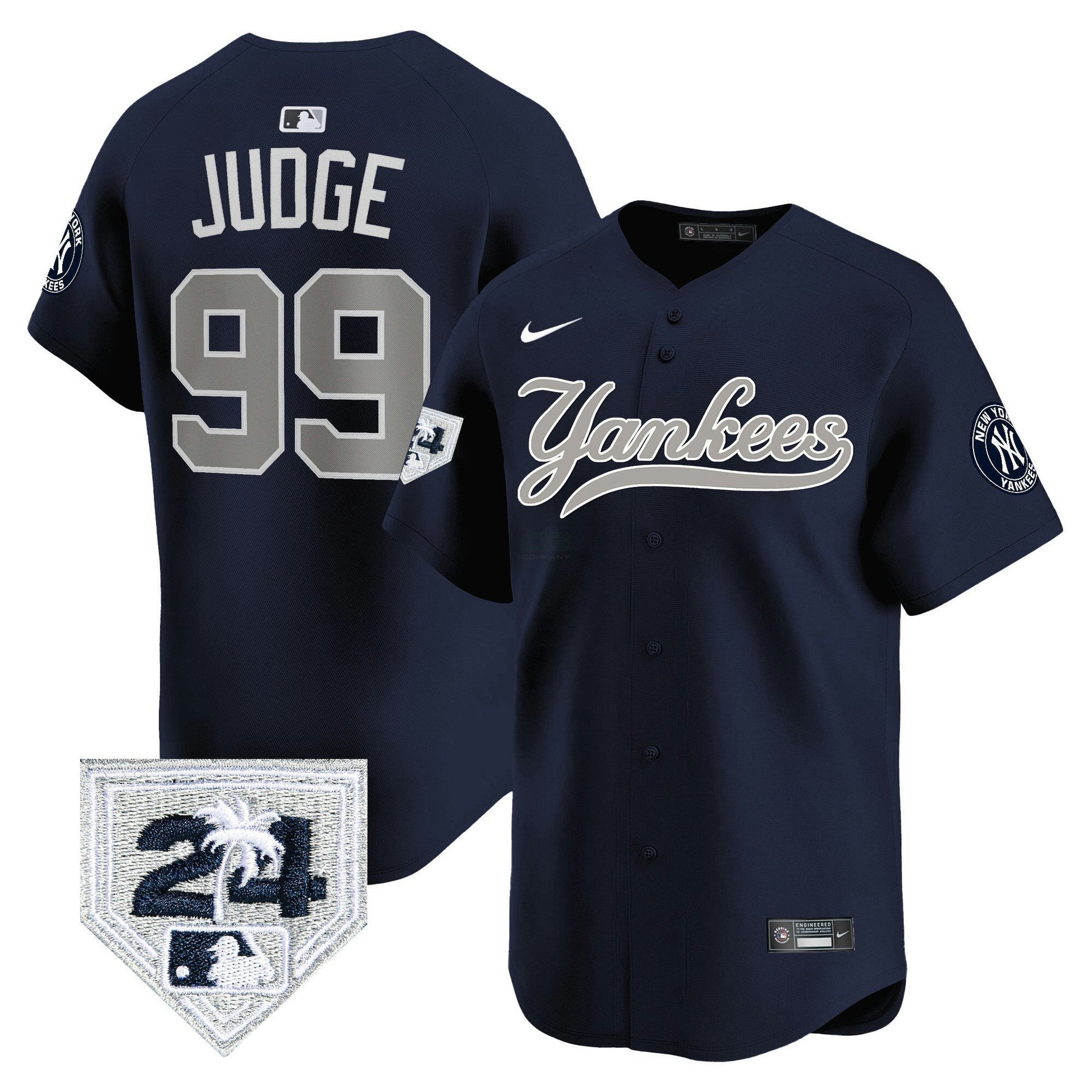 Camisa MLB Men’s New York 2024 Spring Training Patch Vapor Premier Limited Jersey V6