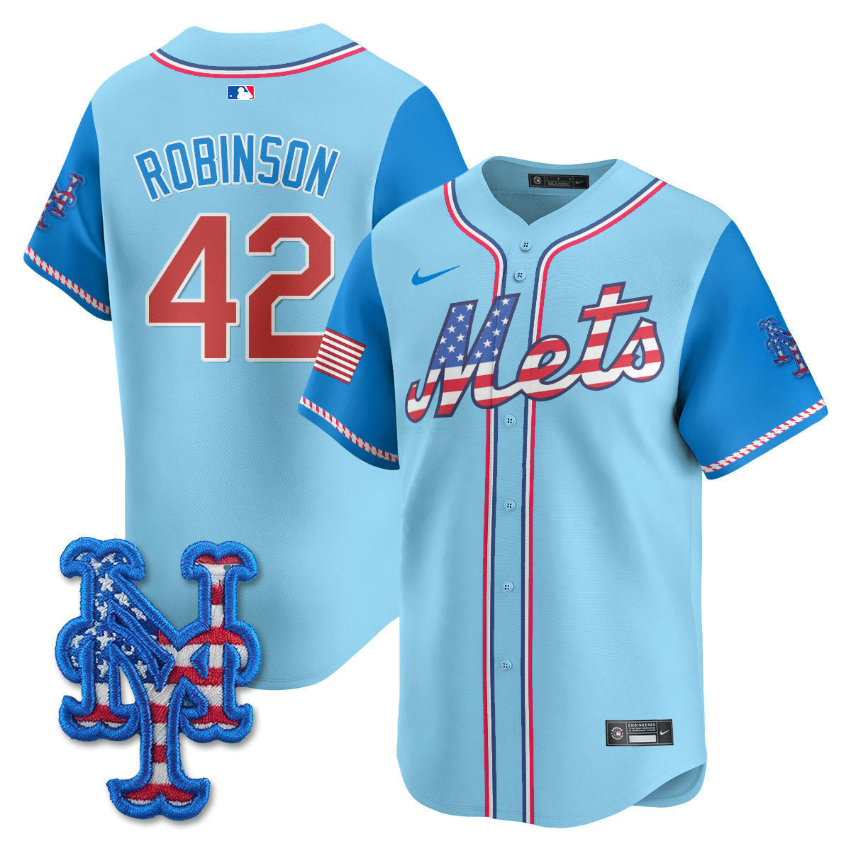 Camisa MLB New York Mets Men’s New York 2025 Fourth of July Vapor Premier Limited Jersey