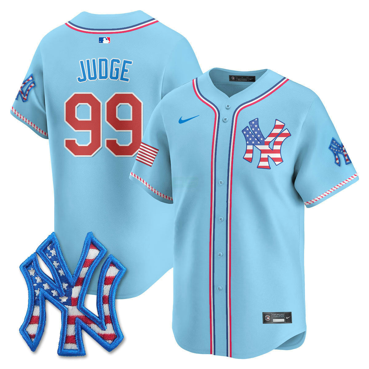 Camisa MLB New York Yankees Men’s New York 2025 Fourth of July Vapor Premier Limited Jersey