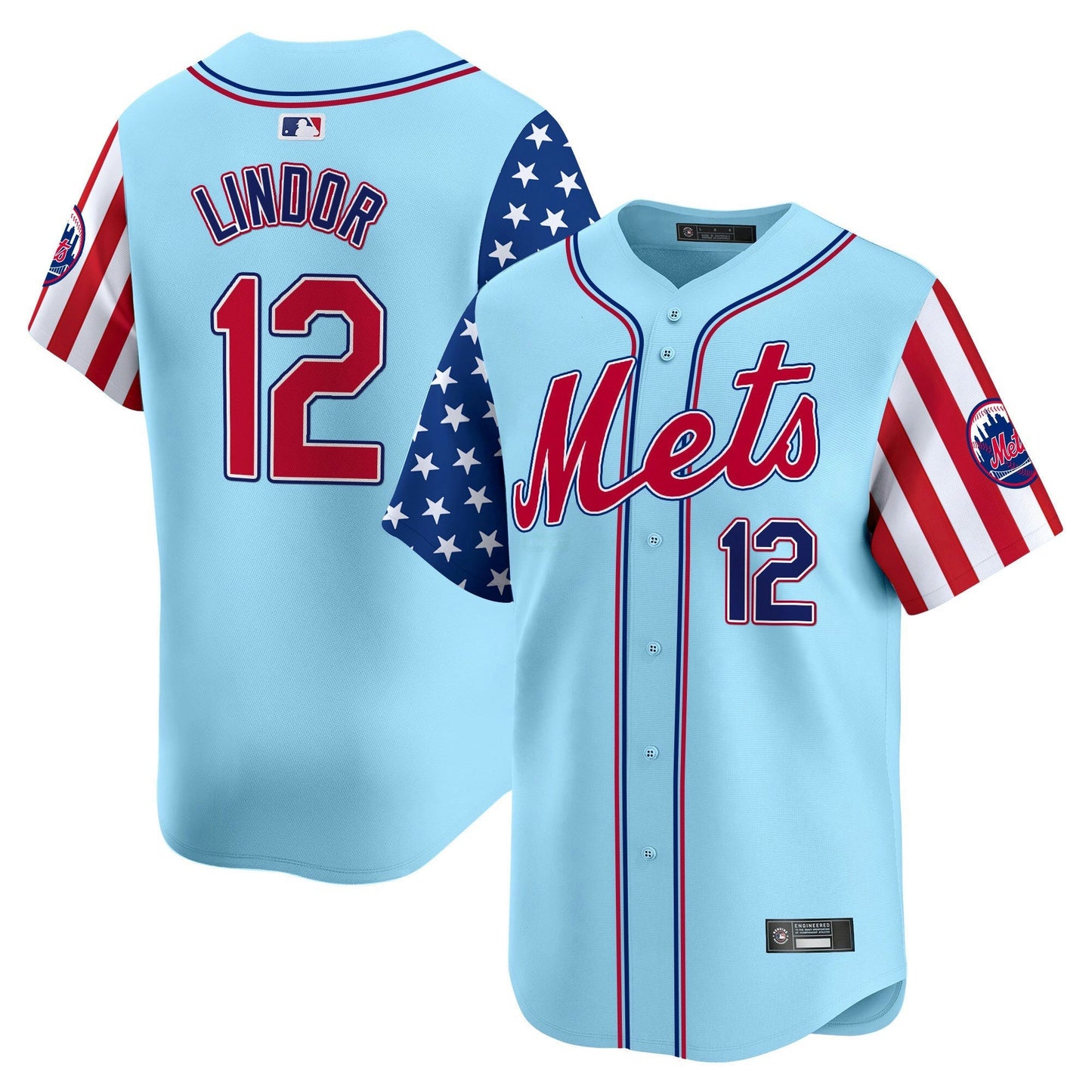 Camisa MLB New York Mets Men’s New York 2025 Independence Day Vapor Premier Limited Jersey