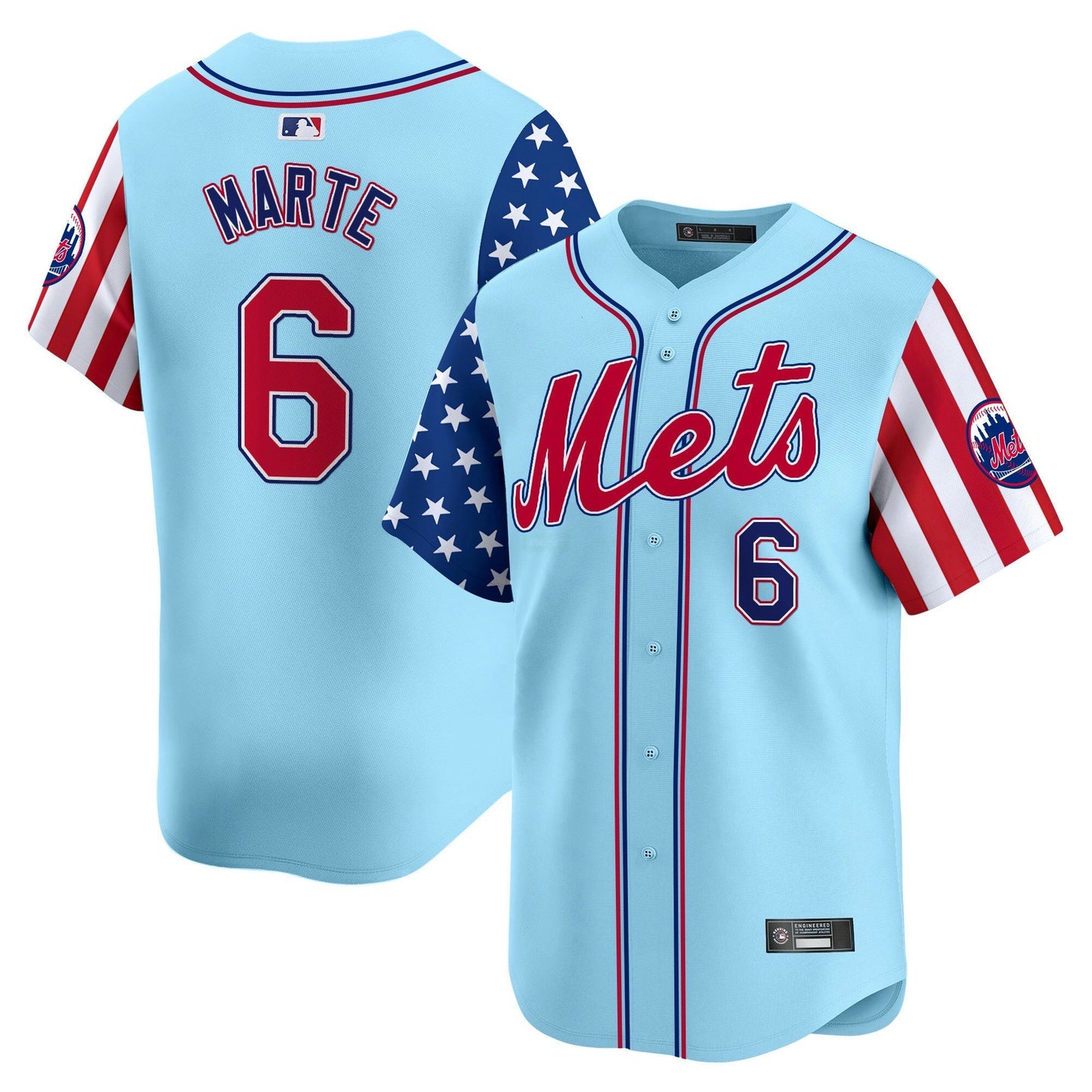 Camisa MLB New York Mets Men’s New York 2025 Independence Day Vapor Premier Limited Jersey