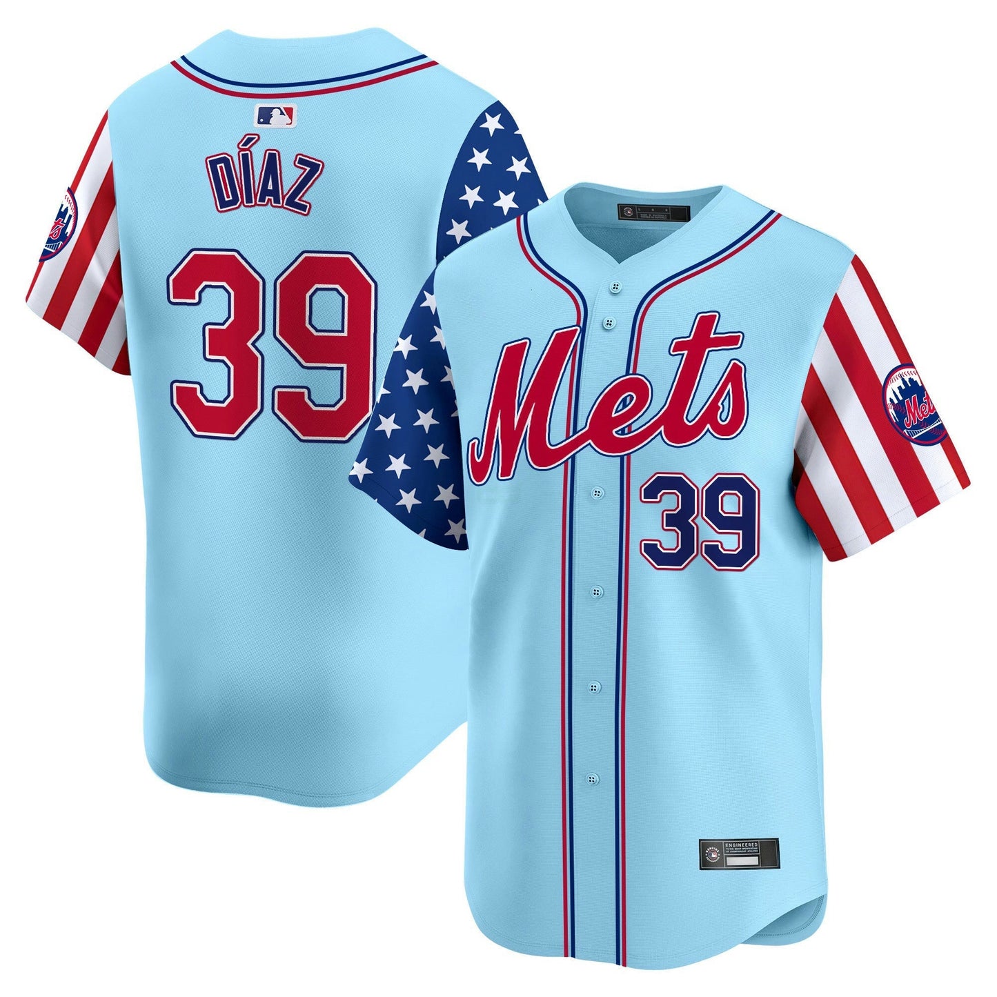 Camisa MLB New York Mets Men’s New York 2025 Independence Day Vapor Premier Limited Jersey