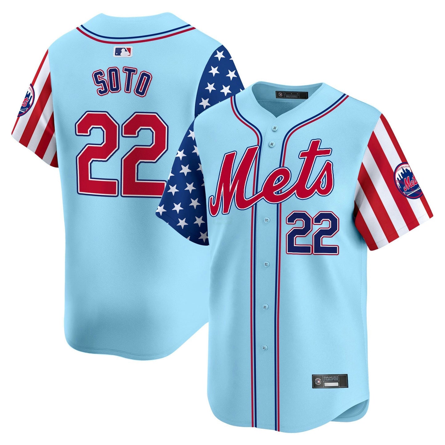 Camisa MLB New York Mets Men’s New York 2025 Independence Day Vapor Premier Limited Jersey