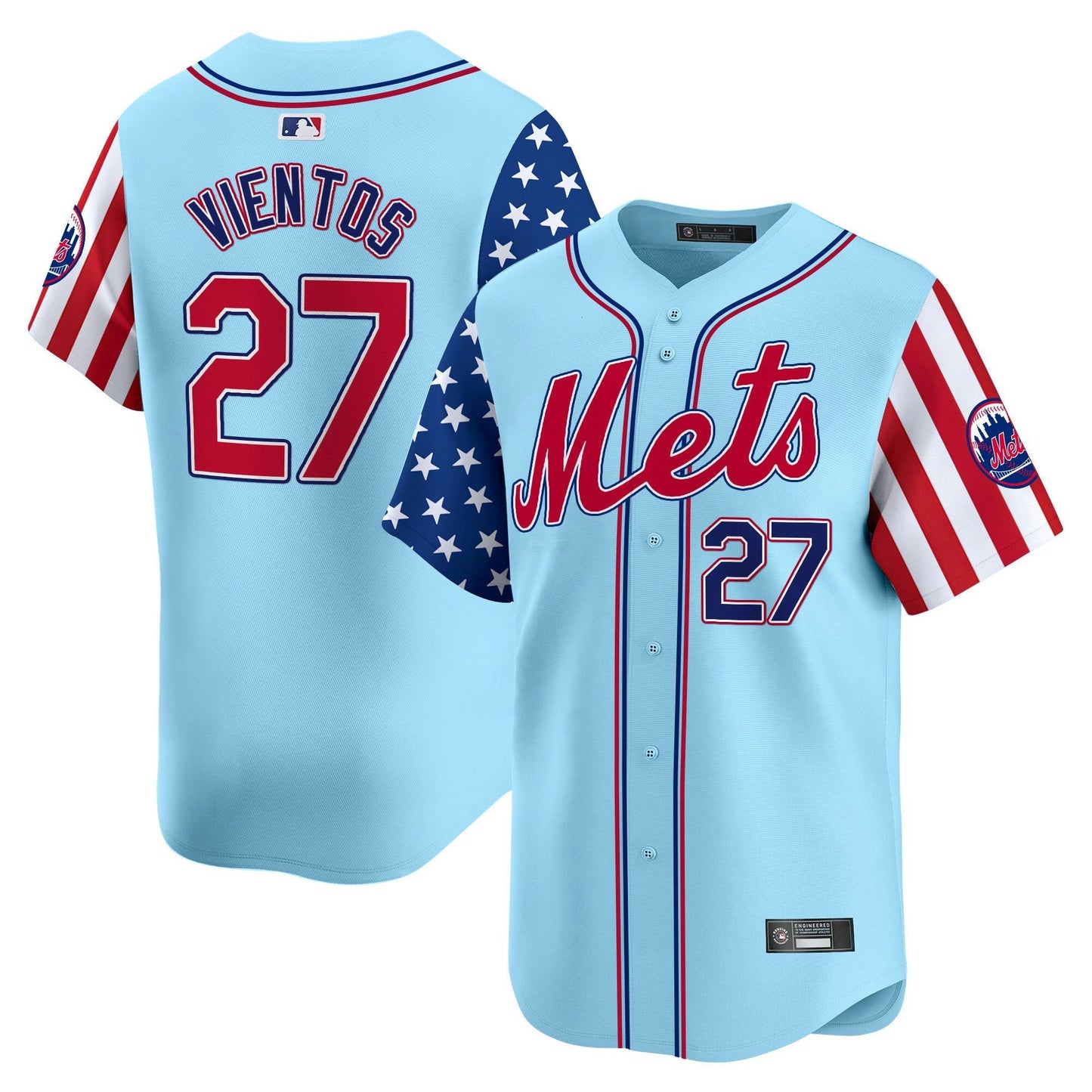 Camisa MLB New York Mets Men’s New York 2025 Independence Day Vapor Premier Limited Jersey