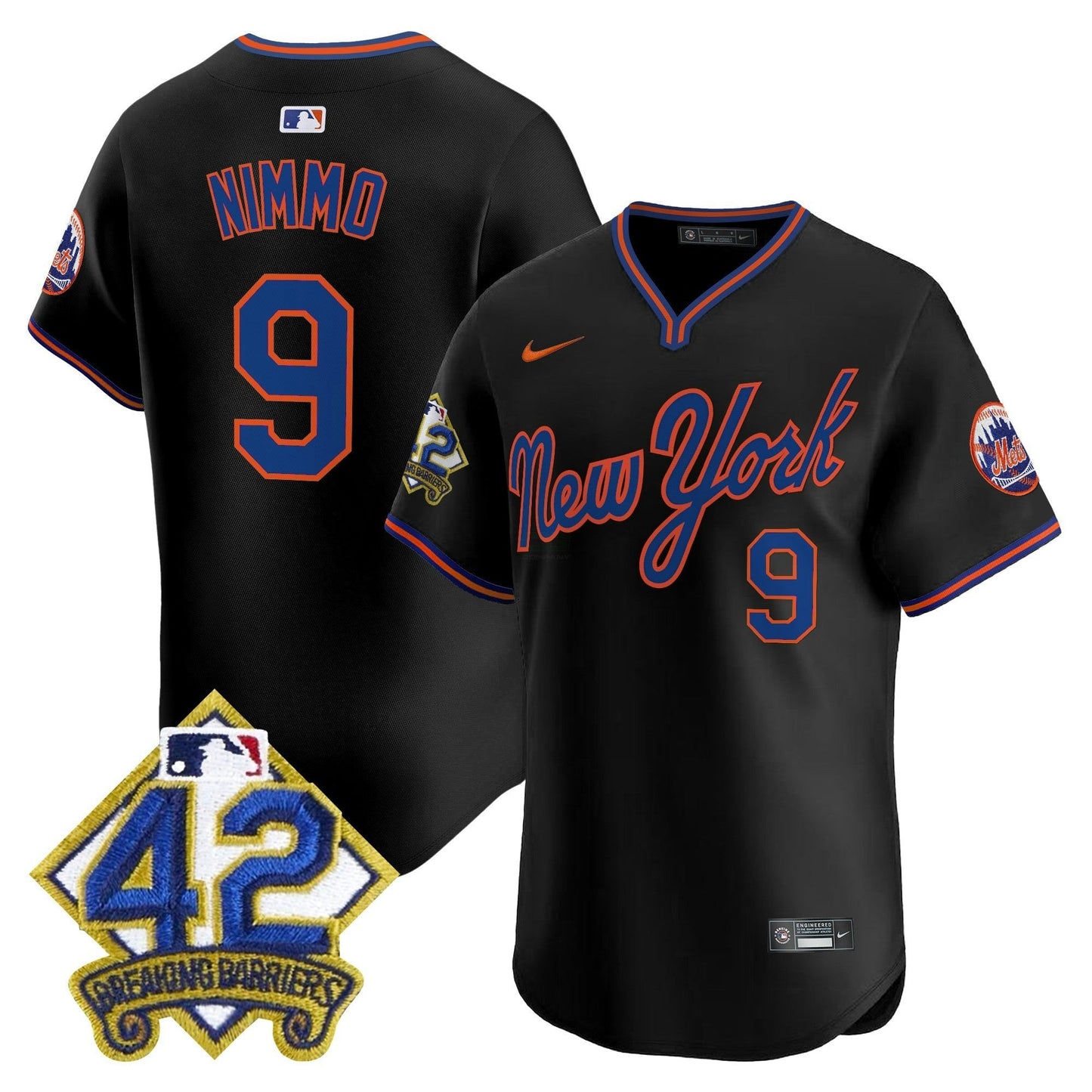 Camisa MLB Men’s New York 2025 Jackie Robinson Patch Road Alternativa Jersey
