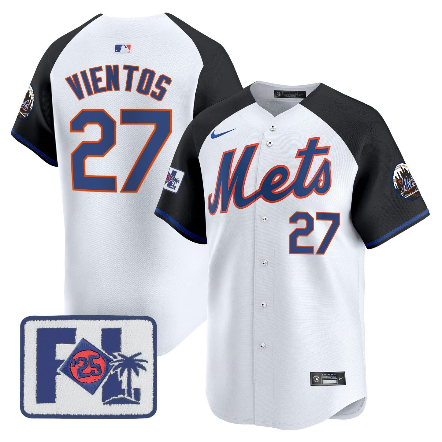 Camisa MLB New York Mets Men’s New York 2025 Spring Training Patch Vapor Premier Limited Jersey