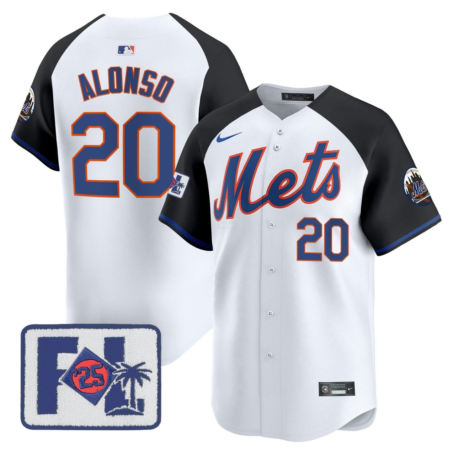 Camisa MLB New York Mets Men’s New York 2025 Spring Training Patch Vapor Premier Limited Jersey