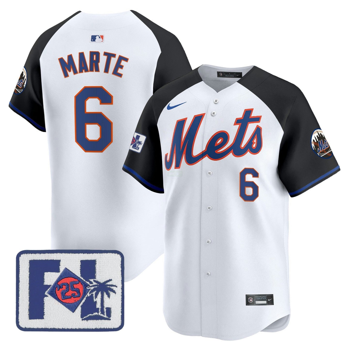 Camisa MLB New York Mets Men’s New York 2025 Spring Training Patch Vapor Premier Limited Jersey