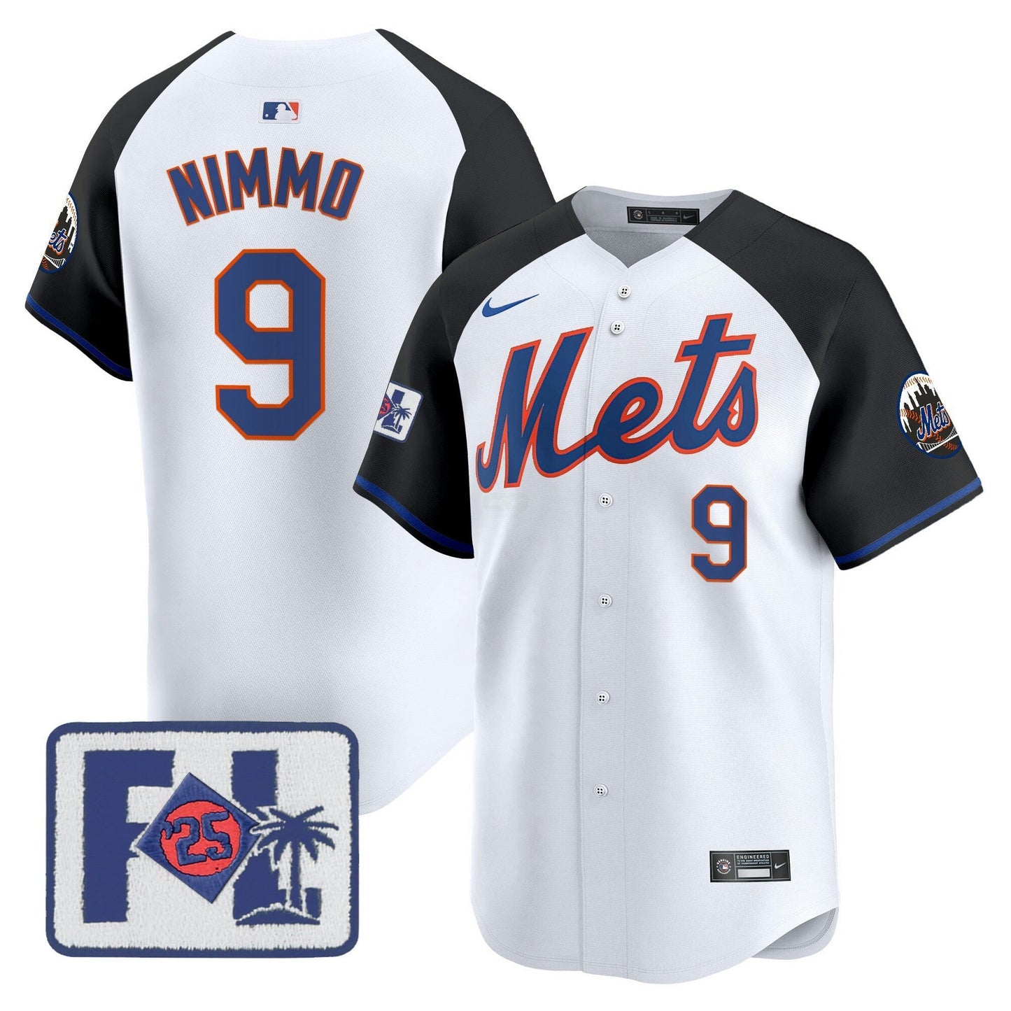 Camisa MLB New York Mets Men’s New York 2025 Spring Training Patch Vapor Premier Limited Jersey